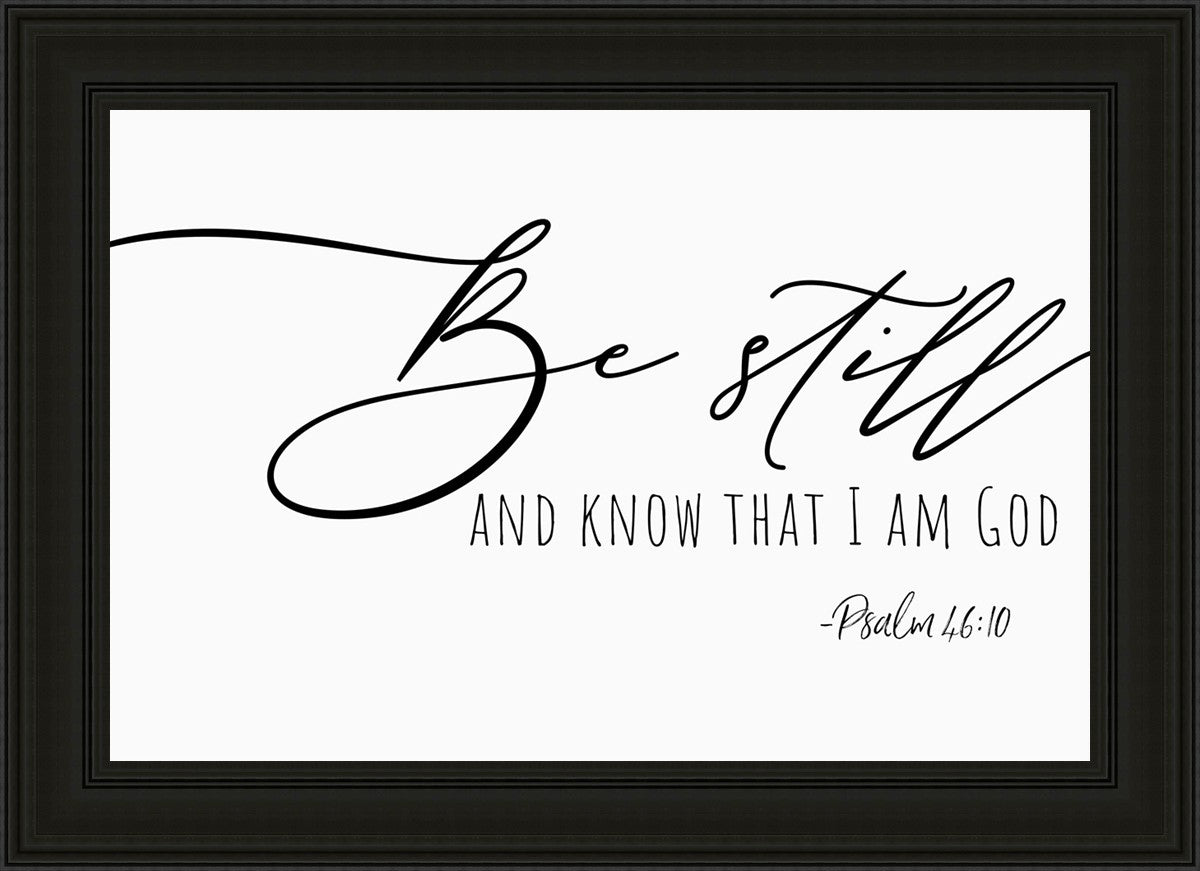 Be Still By Paige Tilly - Inspirational Wall Art Decor for Home & Office - Perfect for Living Room, Bedroom or Gift Giving