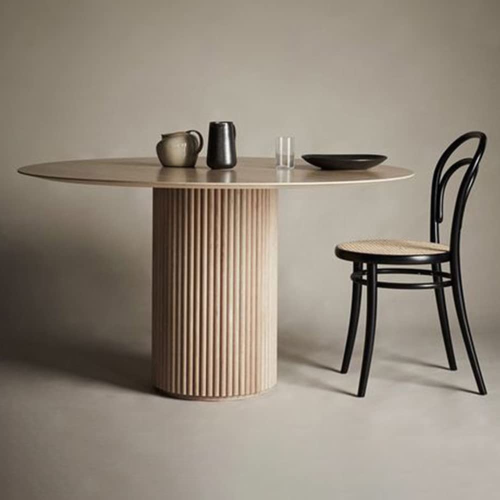Modern Round Pedestal Dining Table - 43.3
