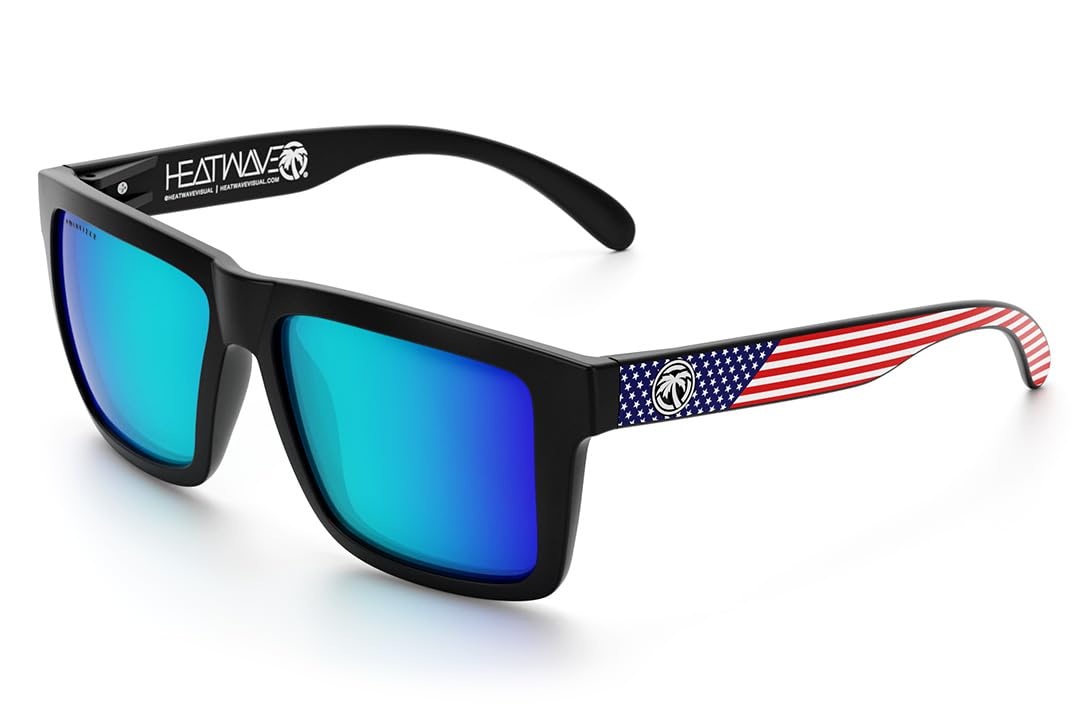 Heat Wave Visual XL Vise Custom Polarized Sunglasses for Men - UV Protection, Anti-Glare, Fashionable Outdoor Sports & Driving Shades