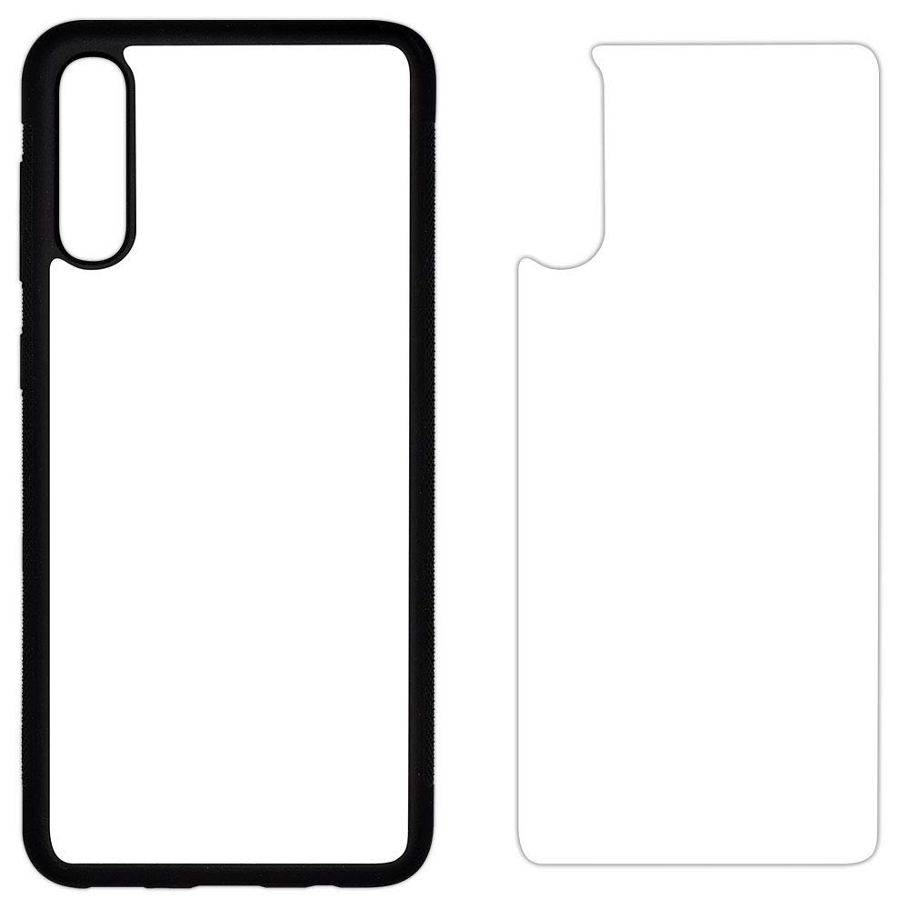 25 Pack Sublimation Phone Cases for Samsung Galaxy A50 - Blank Rubber Black Dye Cases with Aluminum Inserts | Printable Phone Cover Blanks for DIY Customization | Perfect for Personalized Gifts, Small Business Merchandise & Craft Projects
