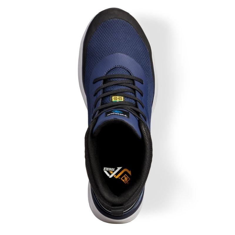 Terra Lites MID TR0A4NS3IE0 SD Unisex Composite Toe Athletic Safety Shoes - Blue | Lightweight Work Shoes for Construction, Warehouse & Industrial Safety | OSHA Compliant Slip Resistant Work Boots