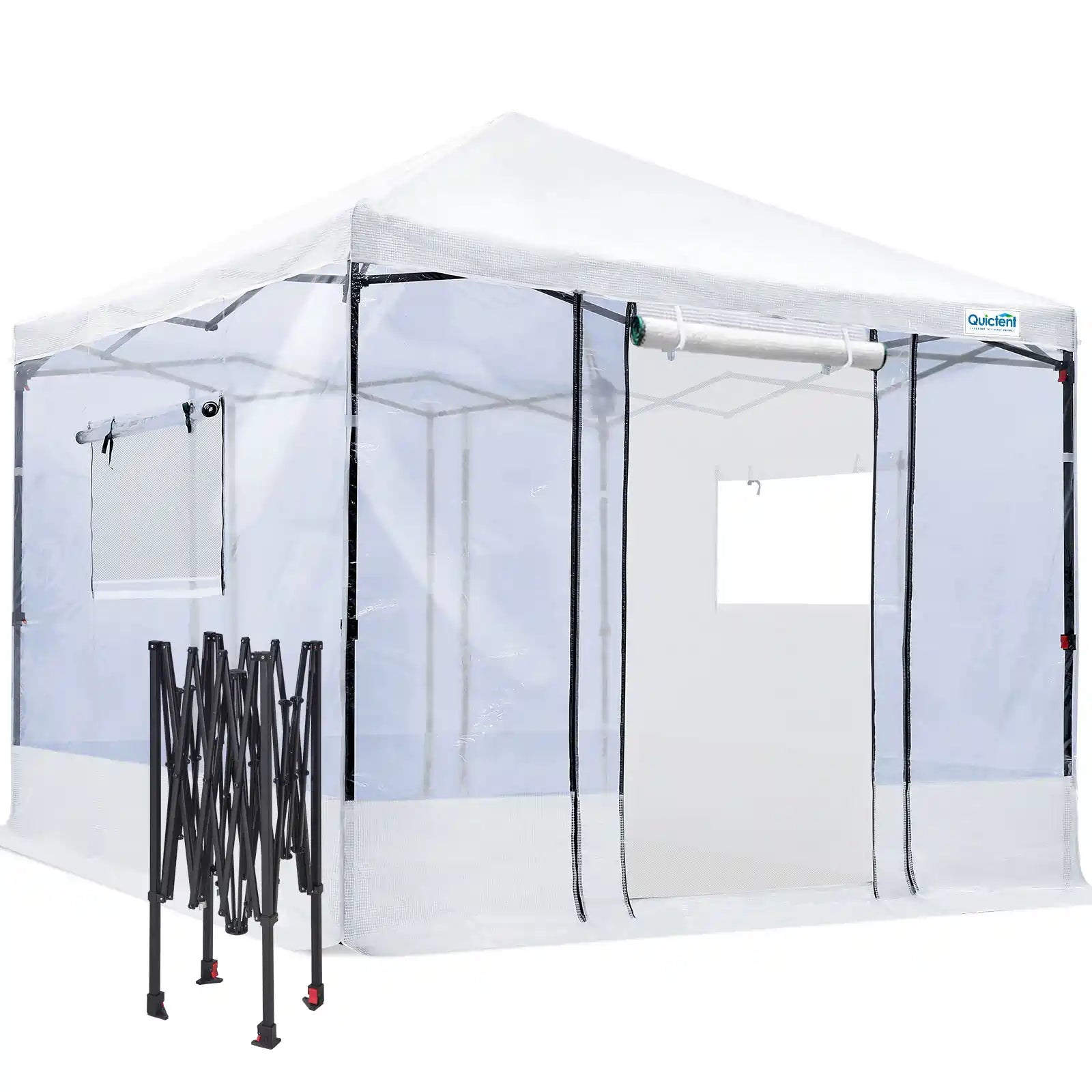 Pop Up Portable Walk in Greenhouse - Easy Setup Indoor Outdoor Garden Greenhouse for Plants, Flowers & Vegetables - Perfect for Patio, Backyard & Balcony Gardening