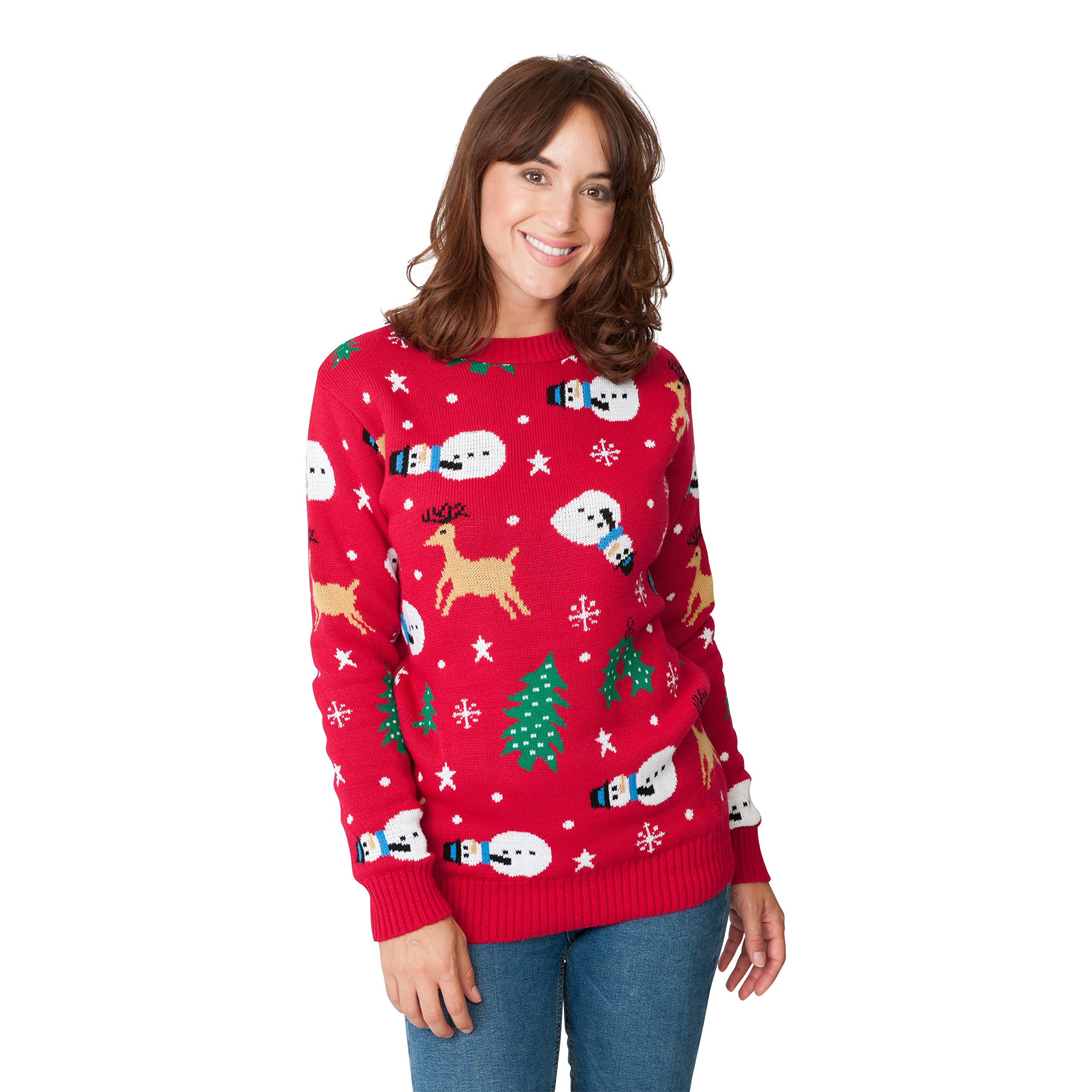 Festive Santa Fairisle Christmas Sweater for Men & Women - Unisex Holiday Party Jumper in Sizes S-4XL | Perfect for Ugly Sweater Parties, Family Gatherings & Winter Celebrations