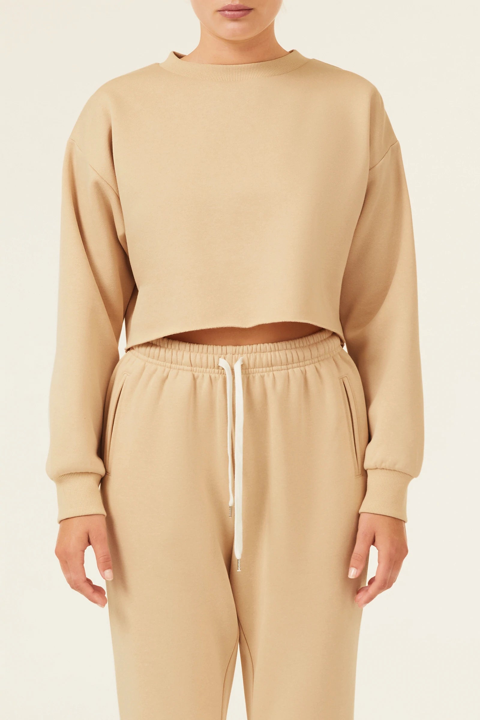 Women's Carter Classic Crop Sweatshirt - Soft & Comfortable Pullover for Casual Wear, Gym, or Lounge