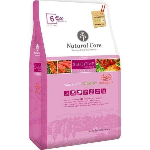 Premium Natural Core Eco 6 Organic Sensitive Solution Salmon Dry Dog Food - Hypoallergenic Grain-Free Recipe for Dogs with Allergies & Sensitive Stomachs - Perfect for Adult Dogs with Skin & Digestive Issues