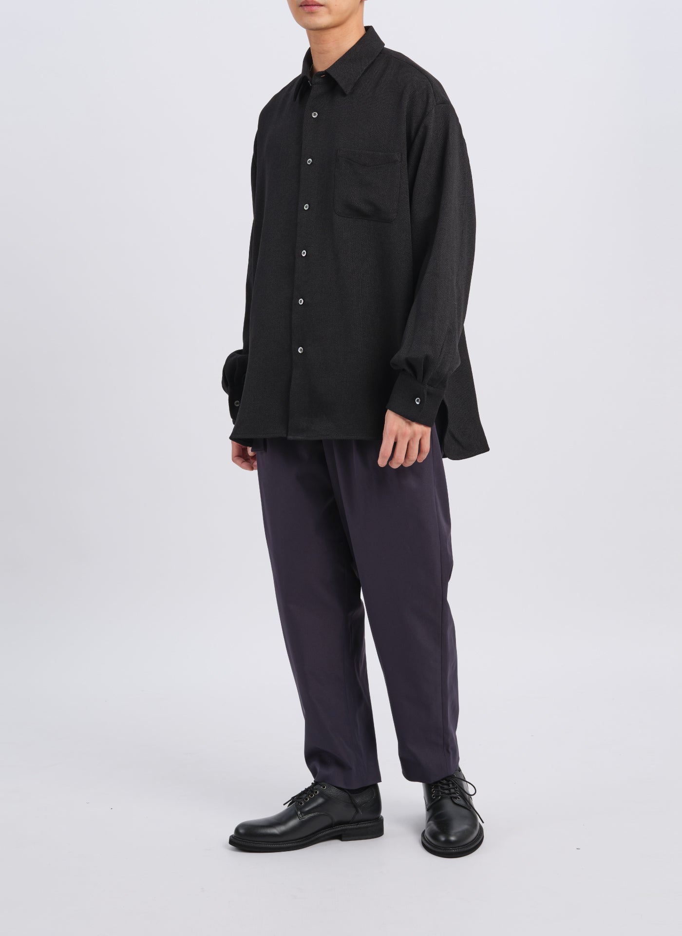 Premium Polyester Dobby Classic Shirt for Men - Comfortable Business Casual Wear for Office & Formal Occasions