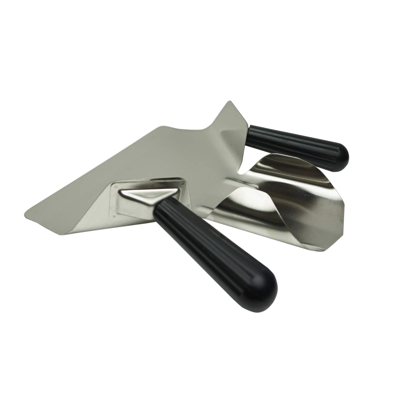Premium Stainless Steel French Fry Bagger & Commercial Popcorn Scoop - Heavy Duty Potato Chip Serving Scooper with Removable Dual Handle (Left & Right) - Perfect for Snacks, Ice Cream, Candy, Desserts & Bulk Dry Goods - Ideal for Movie Theaters, Concession Stands & Food Service Businesses