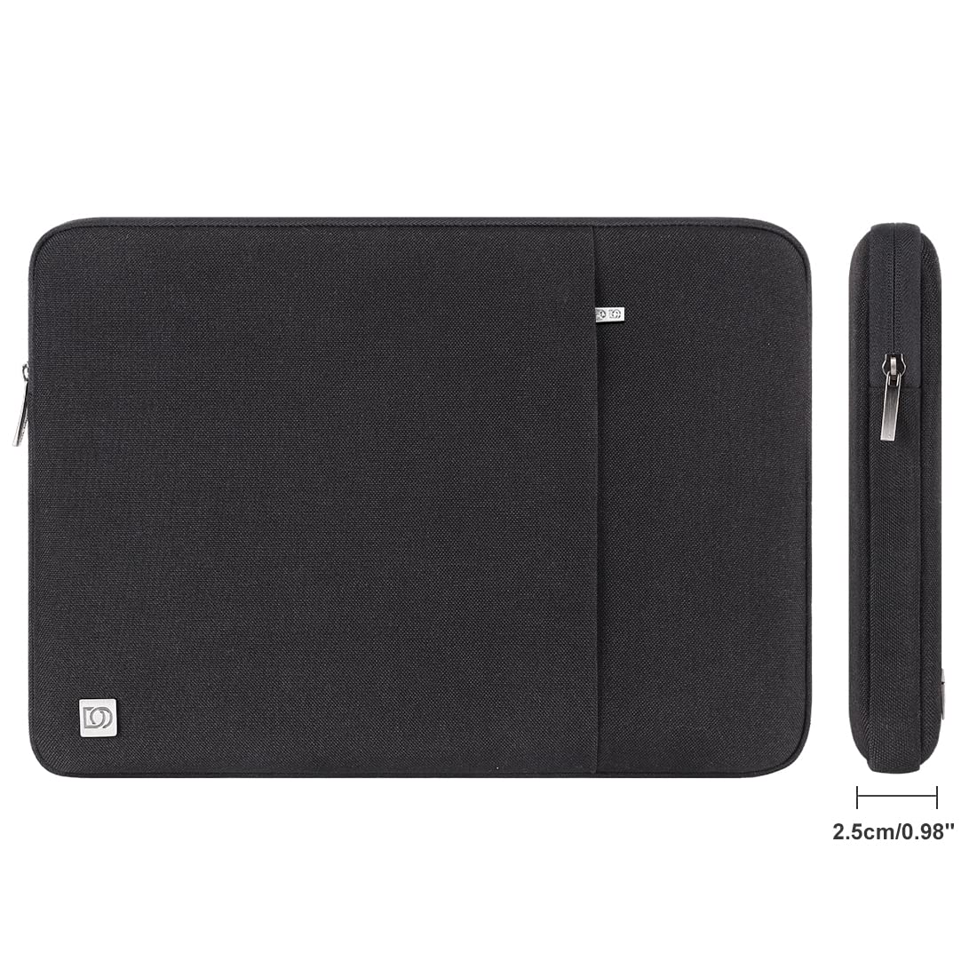 DOMISO 12.5 Inch Waterproof Laptop Sleeve Case - Protective Padded Carrying Bag for 13