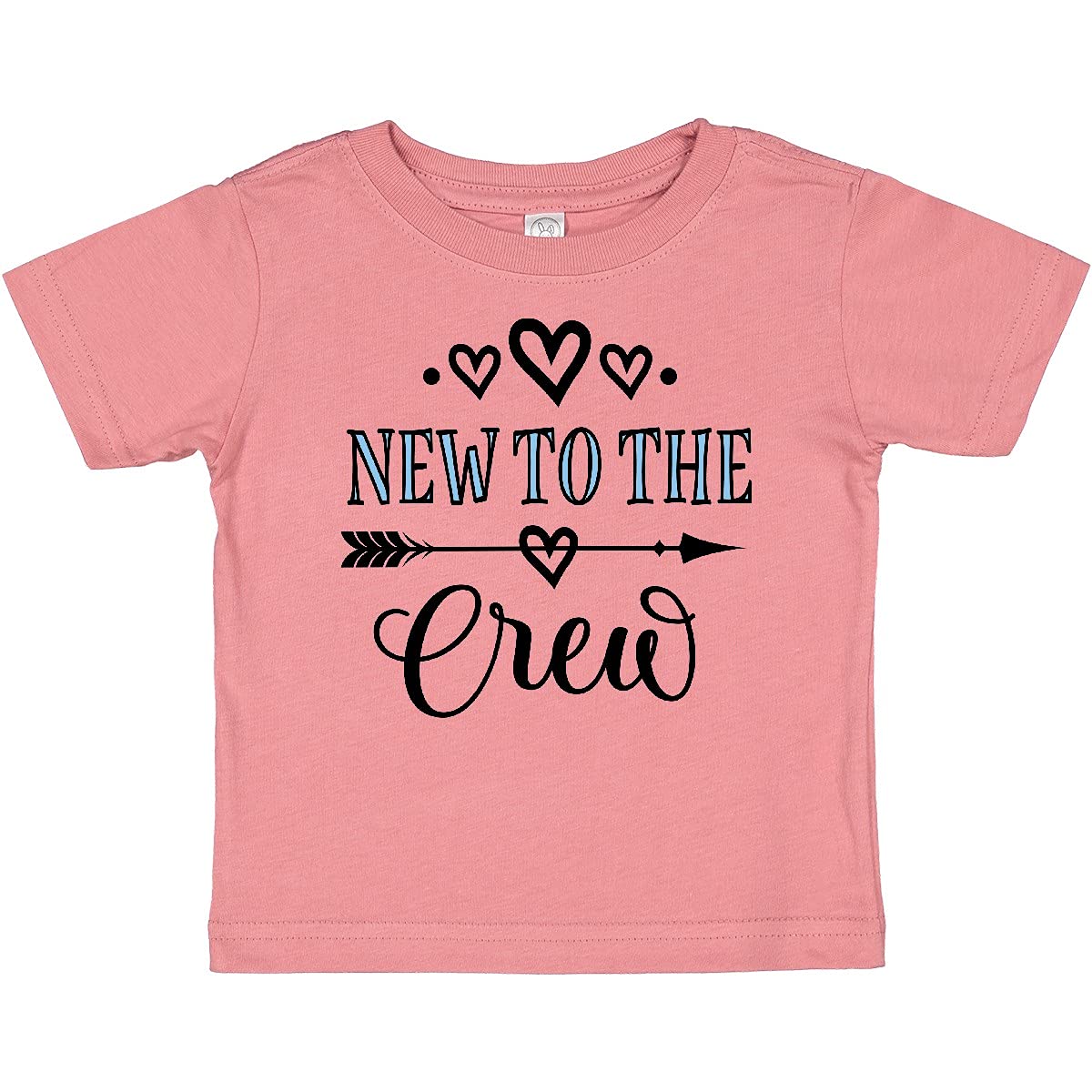 Inktastic New to The Crew Baby Boy T-Shirt - Cute Cotton Infant Tee for Newborns & Toddlers - Perfect for Family Photos, Baby Showers & First Birthdays