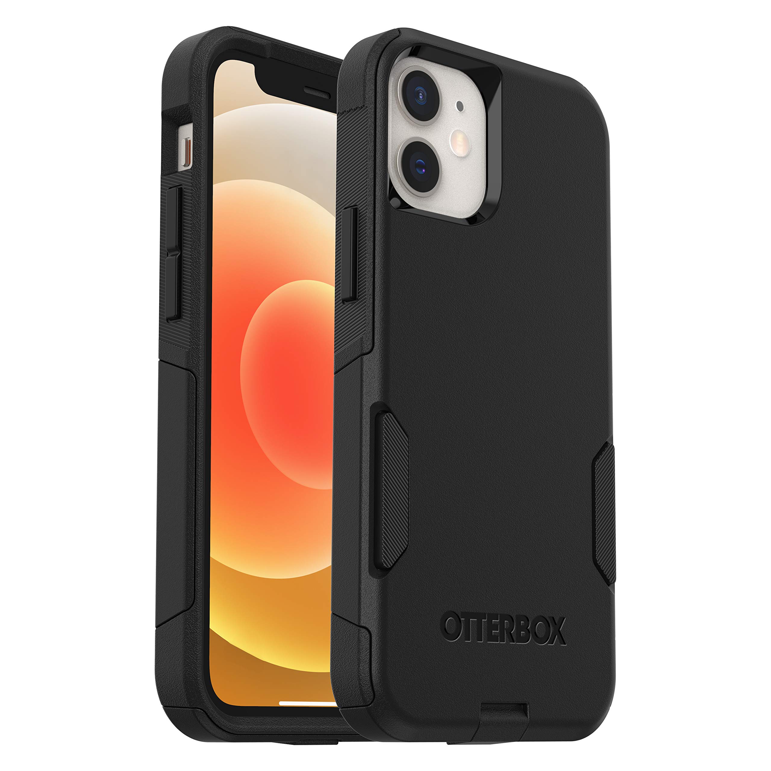 OtterBox Commuter Series Protective Case for iPhone 12 Mini - Slim & Durable Black Phone Cover | Perfect for Work, Travel & Everyday Use