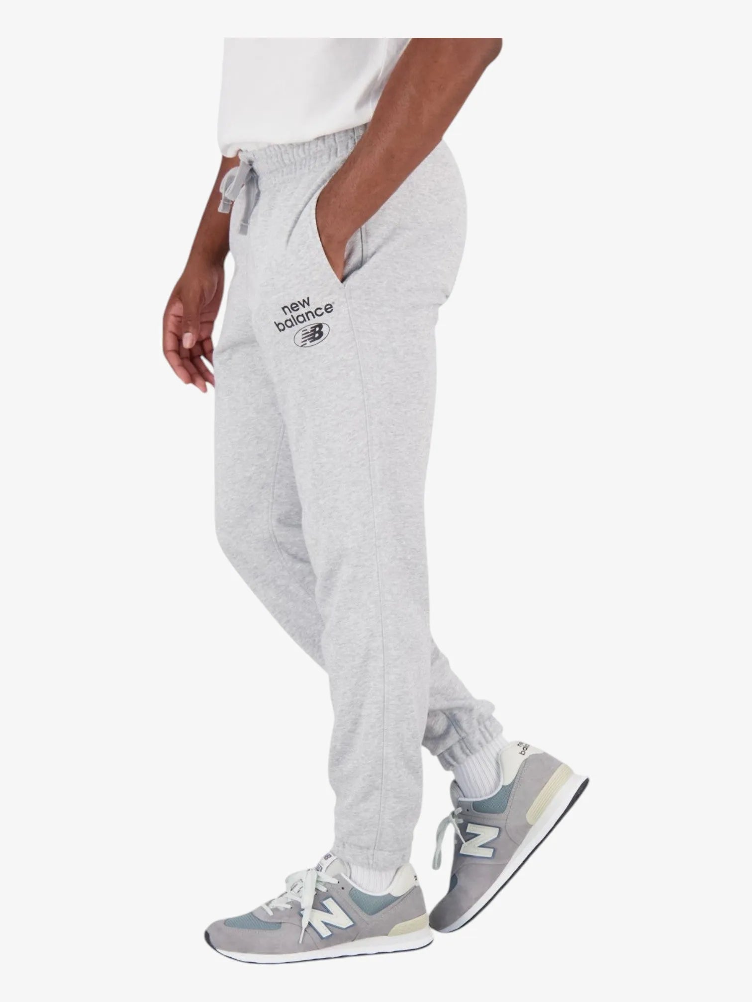 New Balance Essentials Reimagined Jogger Pants for Men & Women - Soft Fleece Sweatpants, Grey - Perfect for Gym, Running, Lounge & Casual Wear