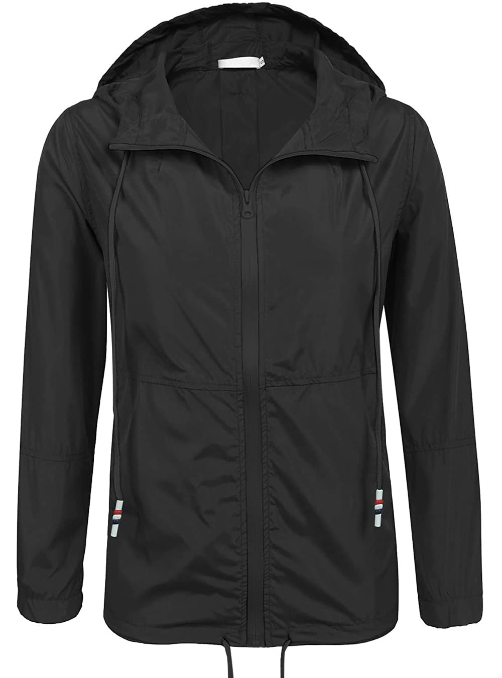 SoTeer Women's Waterproof Raincoat - Lightweight Hooded Rain Jacket Windbreaker for Outdoor Activities (15 Colors, Sizes S-XXXL) - Perfect for Hiking, Commuting & Travel