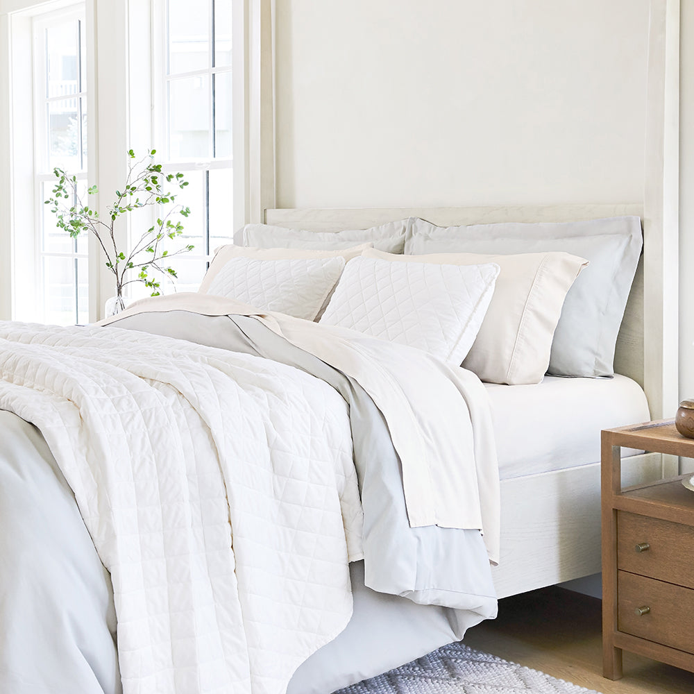 Premium 4-Piece Linen Bamboo Blend Sheet Set - Soft, Breathable & Eco-Friendly Bedding for Comfortable Sleep - Perfect for Master Bedroom, Guest Room & Dorm
