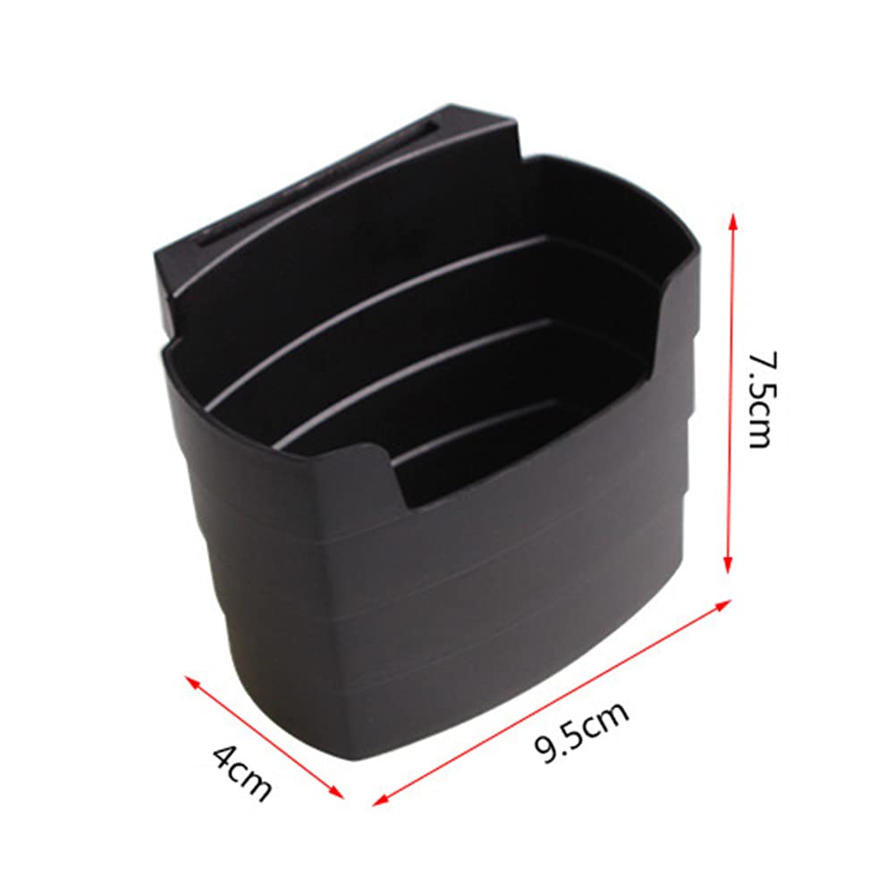 iKASUS Car Door Pocket Organizer - Hand Sanitizer Holder, Cup Storage & Interior Console Accessory for Drinks, Fruits, Sunglasses, Keys & Phones - Universal Fit for SUV, Truck, Bus (Black) - Perfect for Road Trips & Daily Commutes