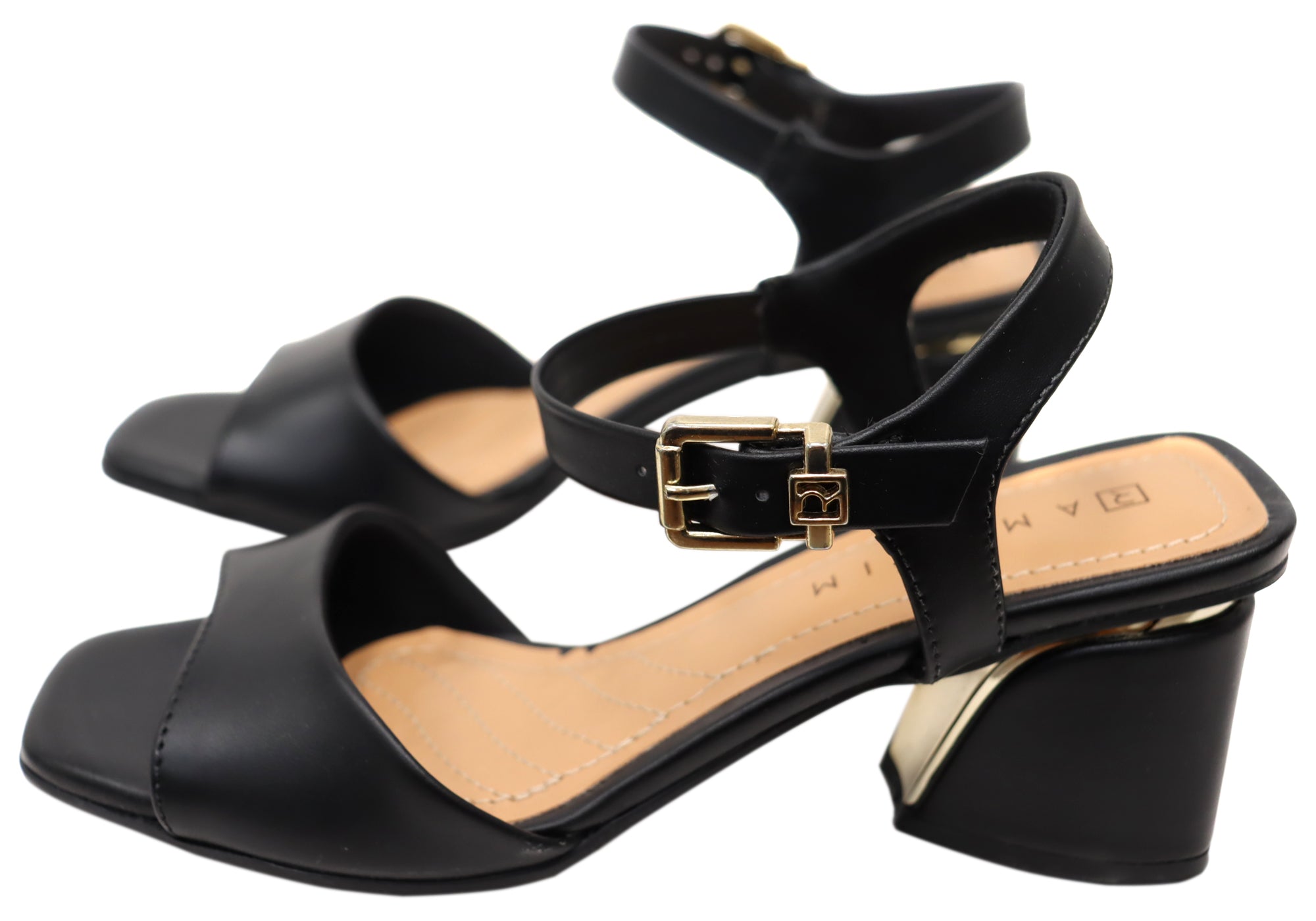 Ramarim Marley Women's Comfortable Brazilian Mid Heel Dress Sandals - Elegant Summer Wedding & Party Shoes for Women