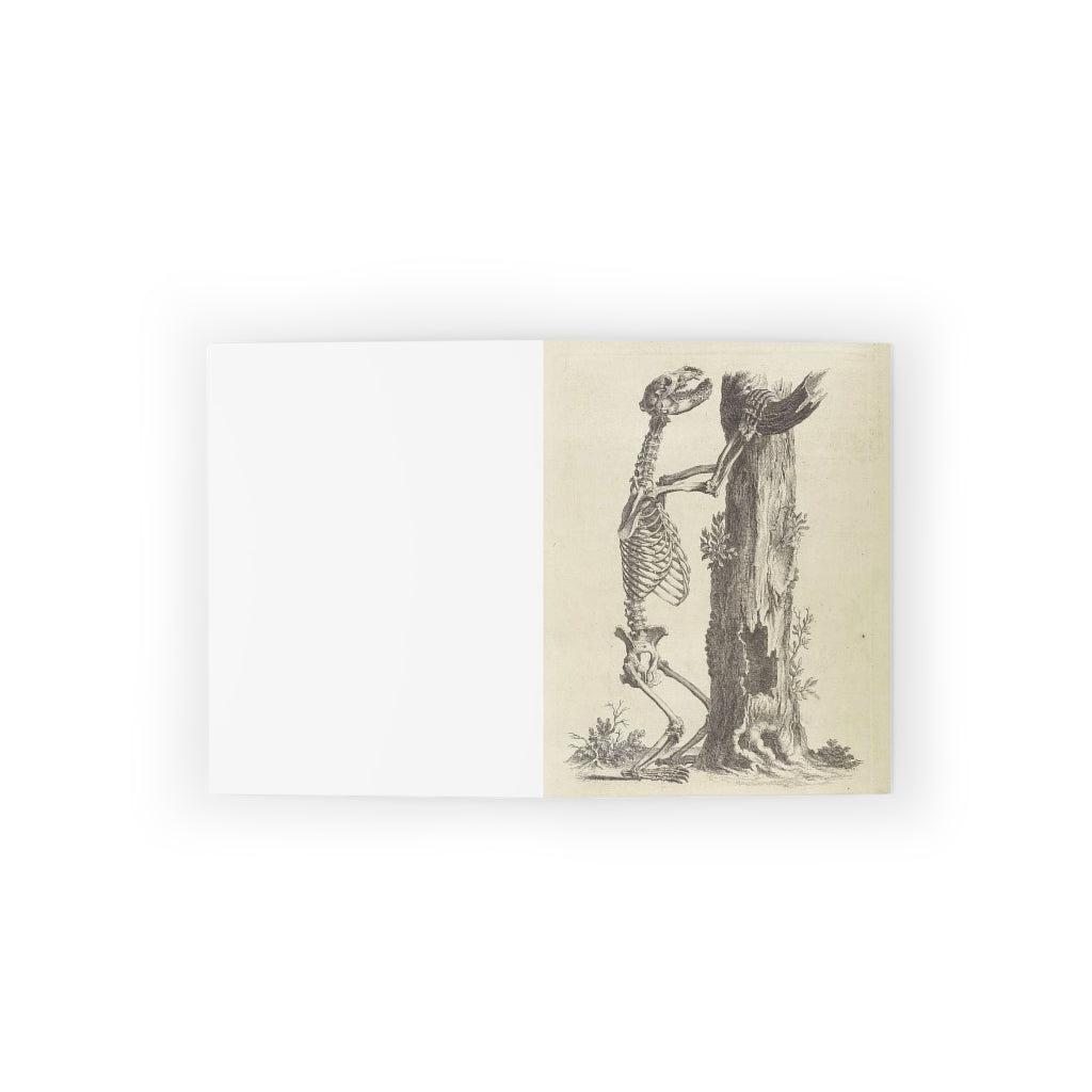 Halloween Bear Skeleton Greeting Cards - 10-Pack Spooky Animal Themed Stationery for Scary Party Invitations, DIY Crafts & Gothic Decor | Perfect for Halloween, Horror Parties & Dark Aesthetic Lovers