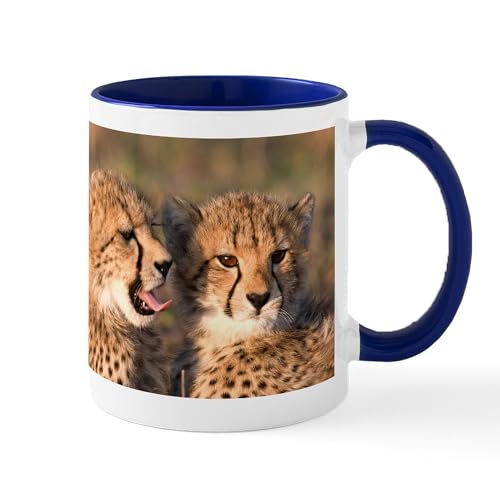 White/Navy Inside - Cheetah Cubs Mug