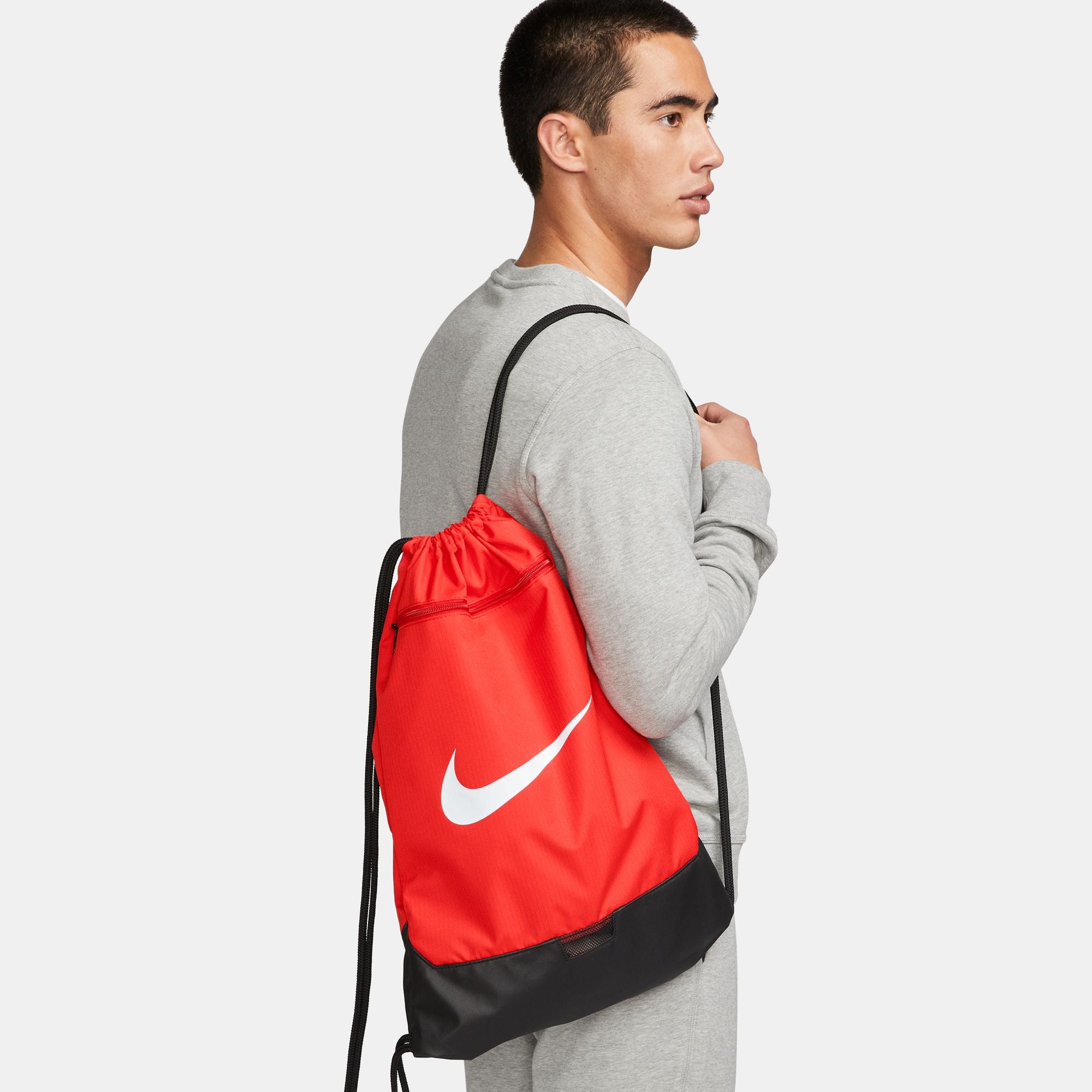 Nike Brasilia 9.5 Gym Sack - Durable Sports Duffel Bag for Men & Women - Perfect for Gym, Travel, Workout & Sports Equipment Storage