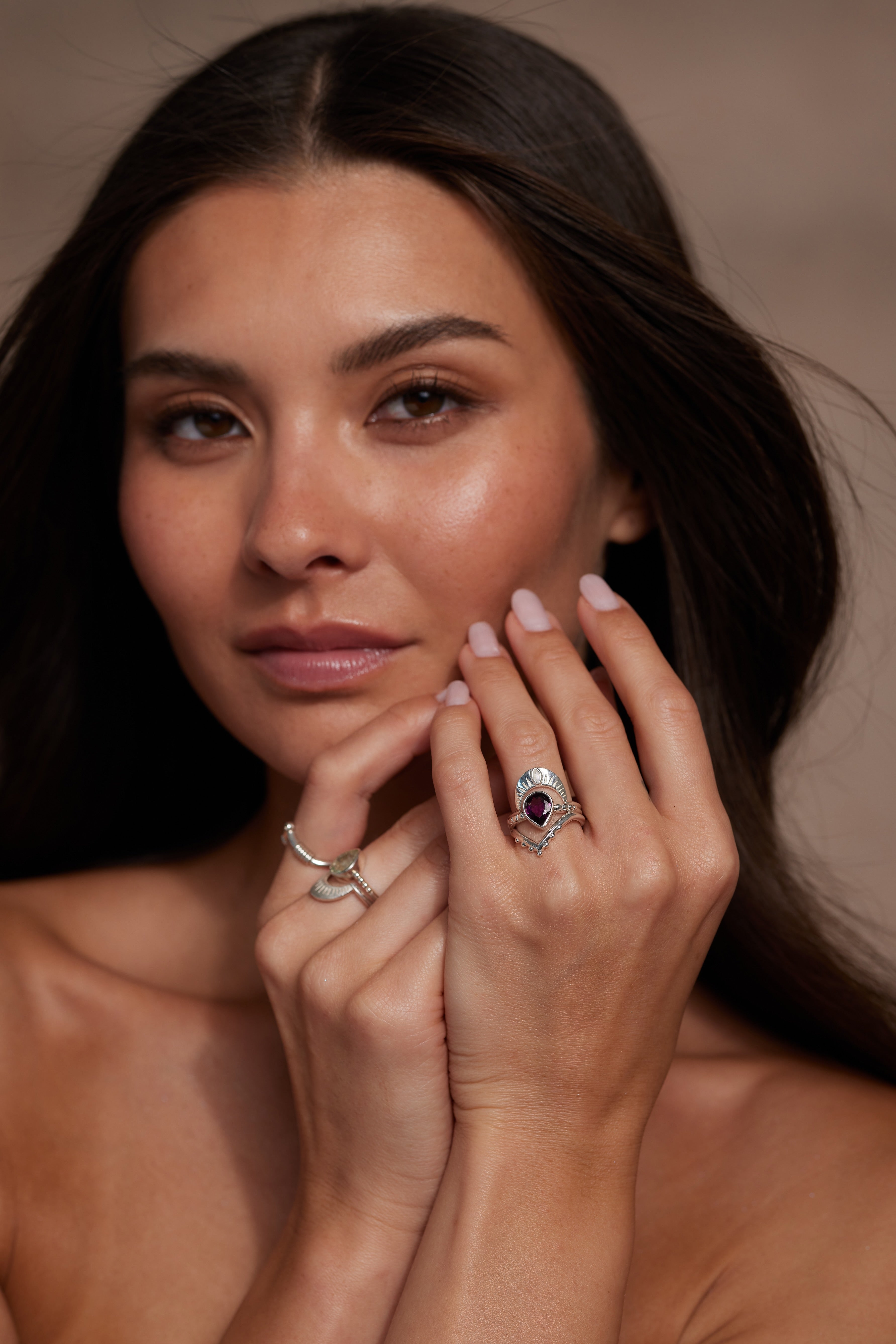 Elegant Dawn Silver Moonstone Halo Ring - Vintage Inspired Sterling Silver Jewelry for Women - Perfect for Weddings, Anniversaries & Special Occasions
