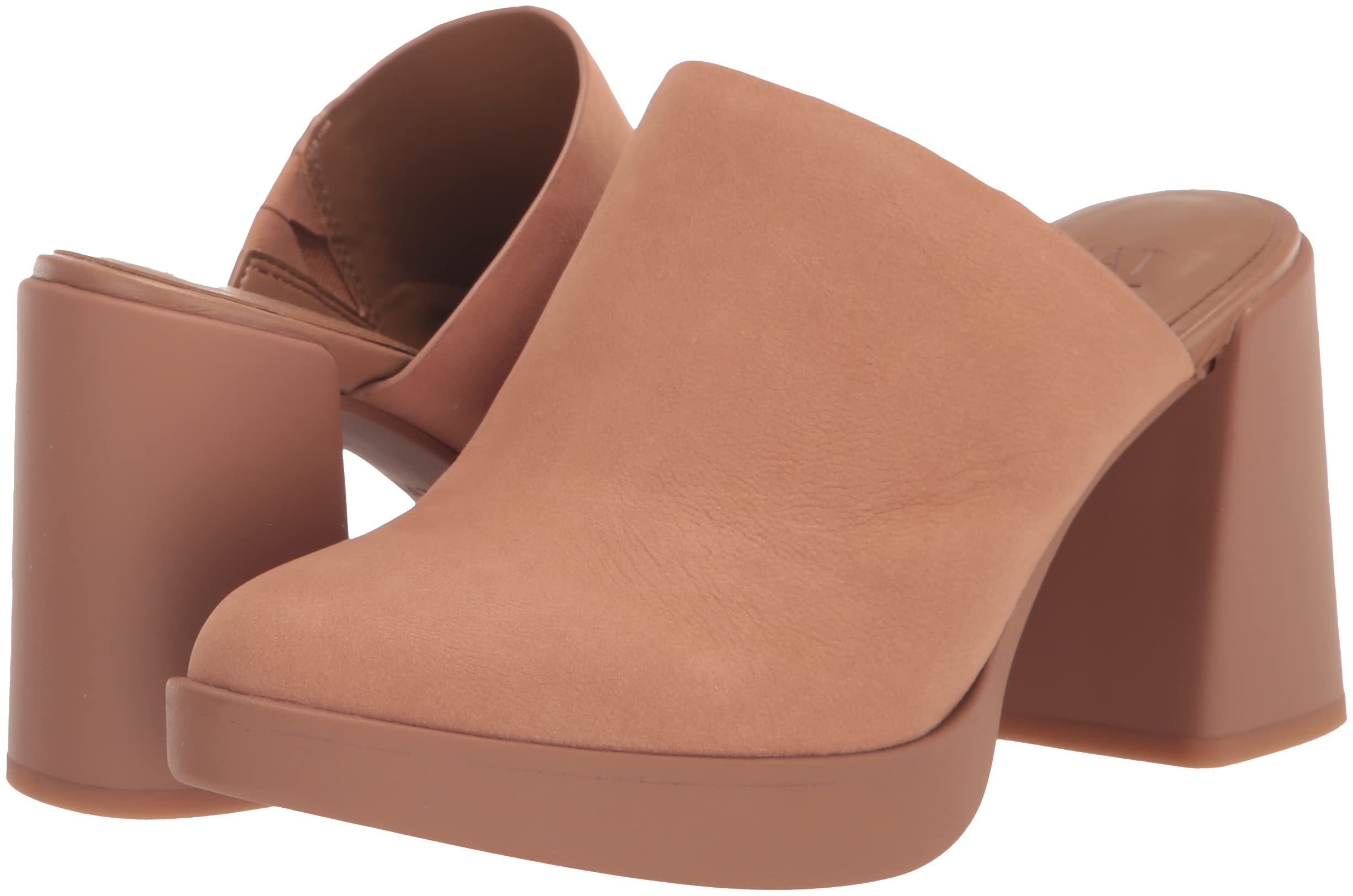 Naturalizer Women's Gen N Connect Platform Mule - Comfortable Leather Slip-On Shoes in Cookie Dough Brown (Size 8 M) - Perfect for Work, Casual Outings & Everyday Wear