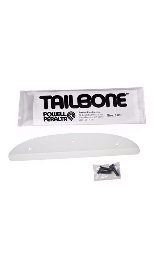 Powell Peralta Tail Bones White Skateboard Tail Guard - Durable Protection for Longboard & Cruiser Boards - Perfect for Downhill Riding & Street Skating