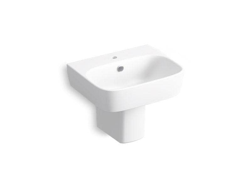 KOHLER Modernlife Wall-Mount Bathroom Sink - Space-Saving Design for Small Bathrooms & Powder Rooms | Perfect for Contemporary Homes & Apartments