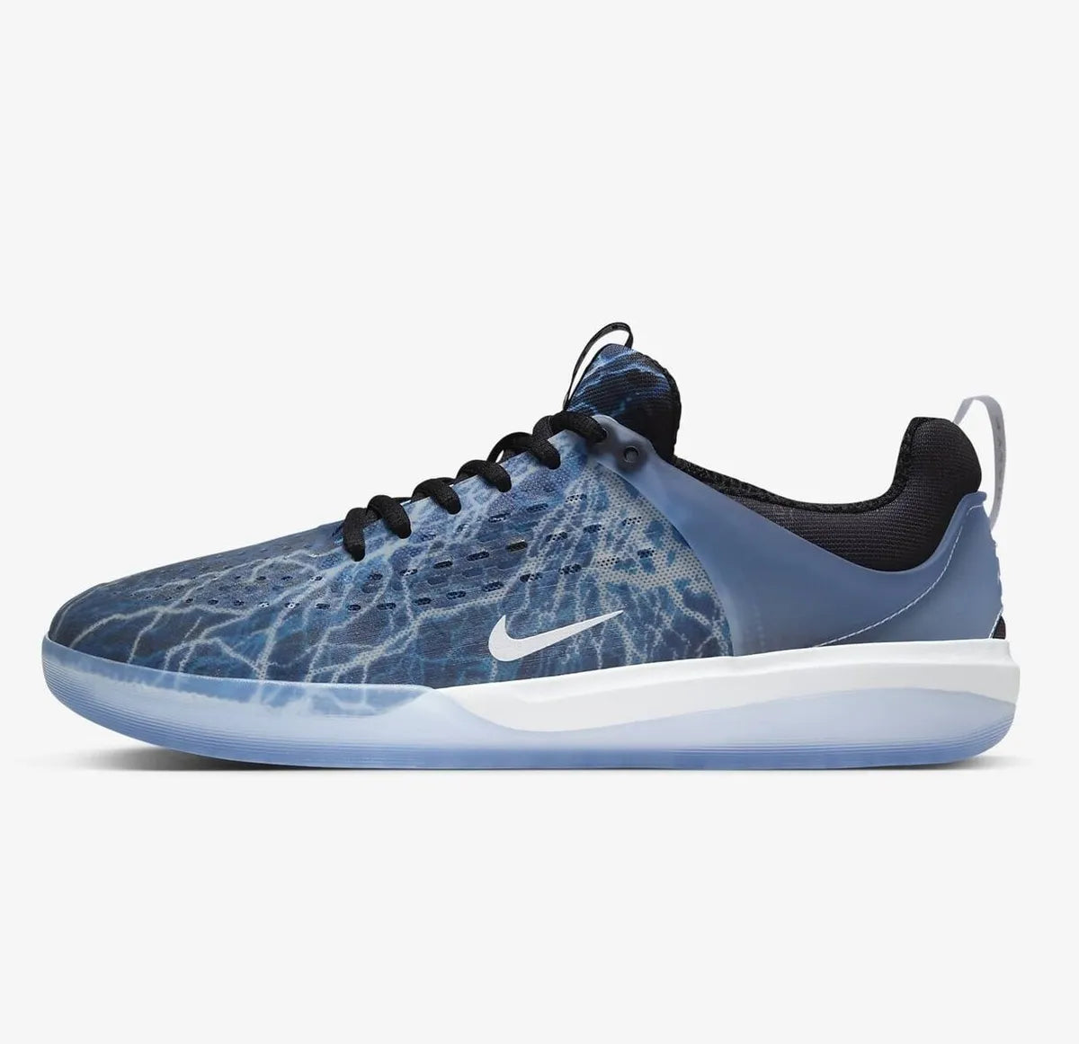 Nike SB Zoom Nyjah 3 PRM Skateboarding Shoes - Black/Deep Royal White - Premium Performance Sneakers for Street Skating & Casual Wear