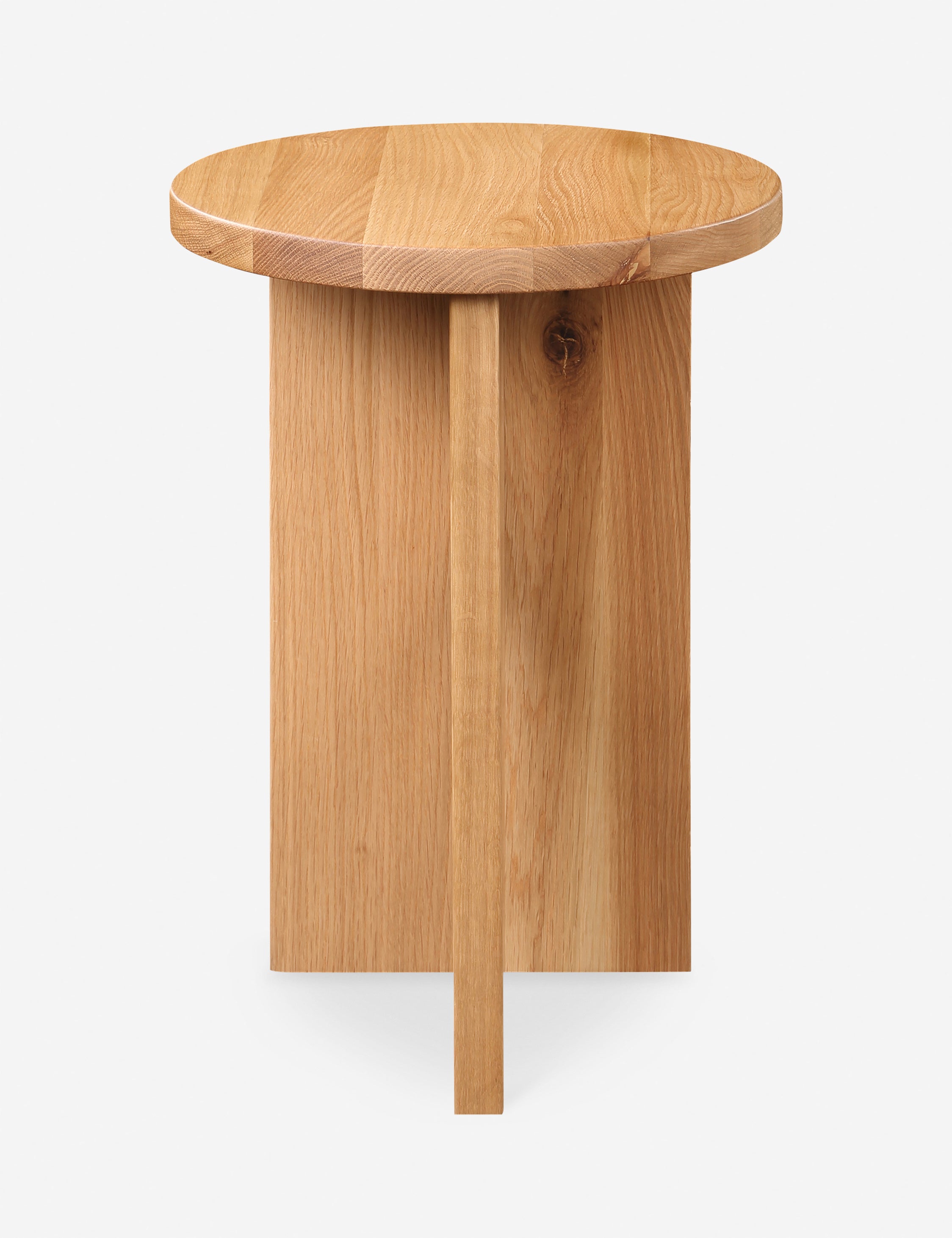 Modern Round Side Table - Wooden Accent Table for Living Room, Bedroom & Office - Perfect for Coffee, Books & Decor