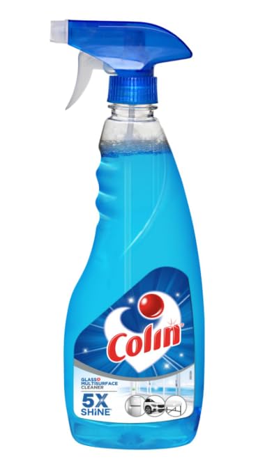 **Patel Enterprise Colin 500ml Glass & Surface Cleaner Spray – India's #1 Multi-Purpose Cleaner for Cars, Kitchens, Windows & Home Surfaces – Pack of 1 | Streak-Free Shine for Mirrors, Tiles & Stainless Steel**