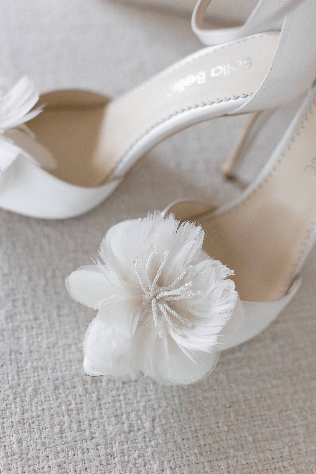Harlow Ivory Silk Flower Bridal Pointed Heel Shoes - Elegant Wedding Heels for Bride, Bridesmaids & Special Occasions | Perfect for Ceremony, Reception & Photoshoots