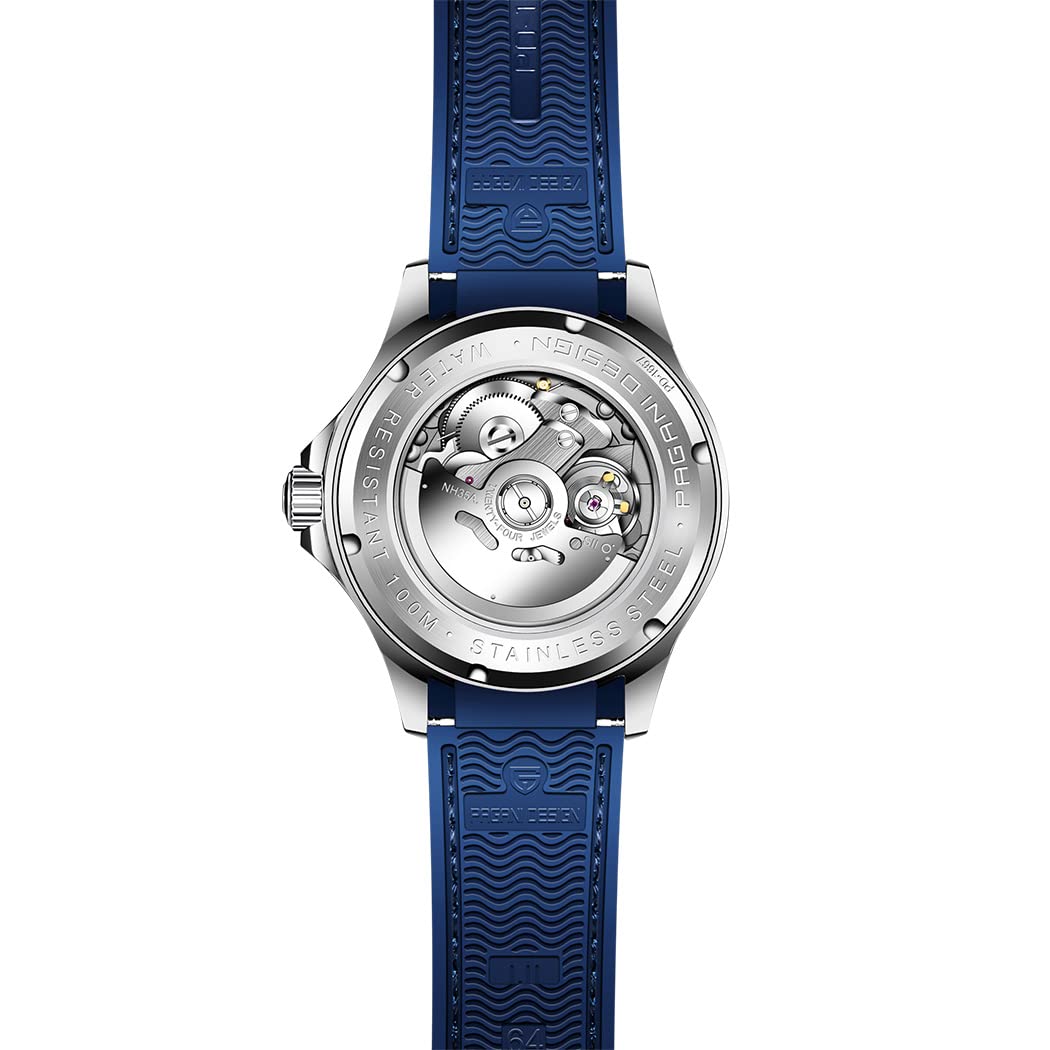 Pagani Design Men's Automatic Dive Watch - Japanese NH35 Movement, Sapphire Crystal, Date Display, Luminous Hands - Perfect for Business, Casual & Water Sports (Model PD-1667)