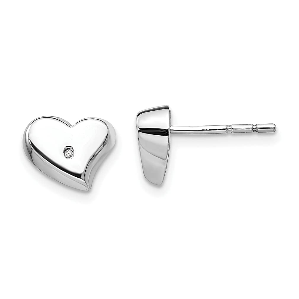925 Sterling Silver Diamond Heart Earrings for Women - Dainty Love Jewelry Gift Set for Valentine's Day, Anniversary & Special Occasions - Perfect Birthday Present for Her