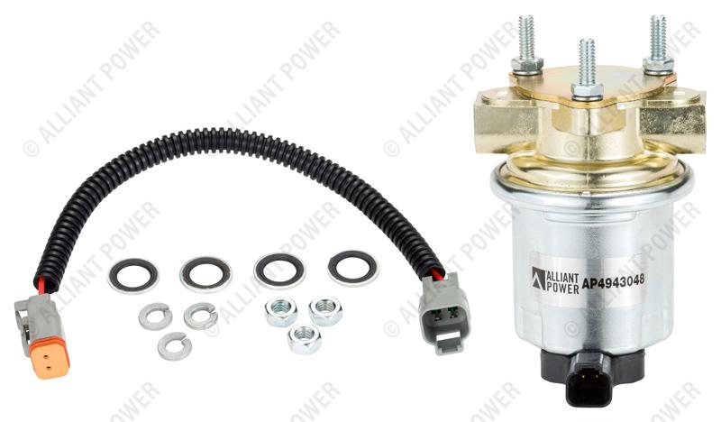 AP4943048 Fuel Transfer Pump Kit - 12V Electric Diesel Gasoline Transfer Pump with Hose & Nozzle for Cars, Trucks, Boats & Farm Equipment | Portable Fuel Pump for Garage, Workshop & Emergency Use