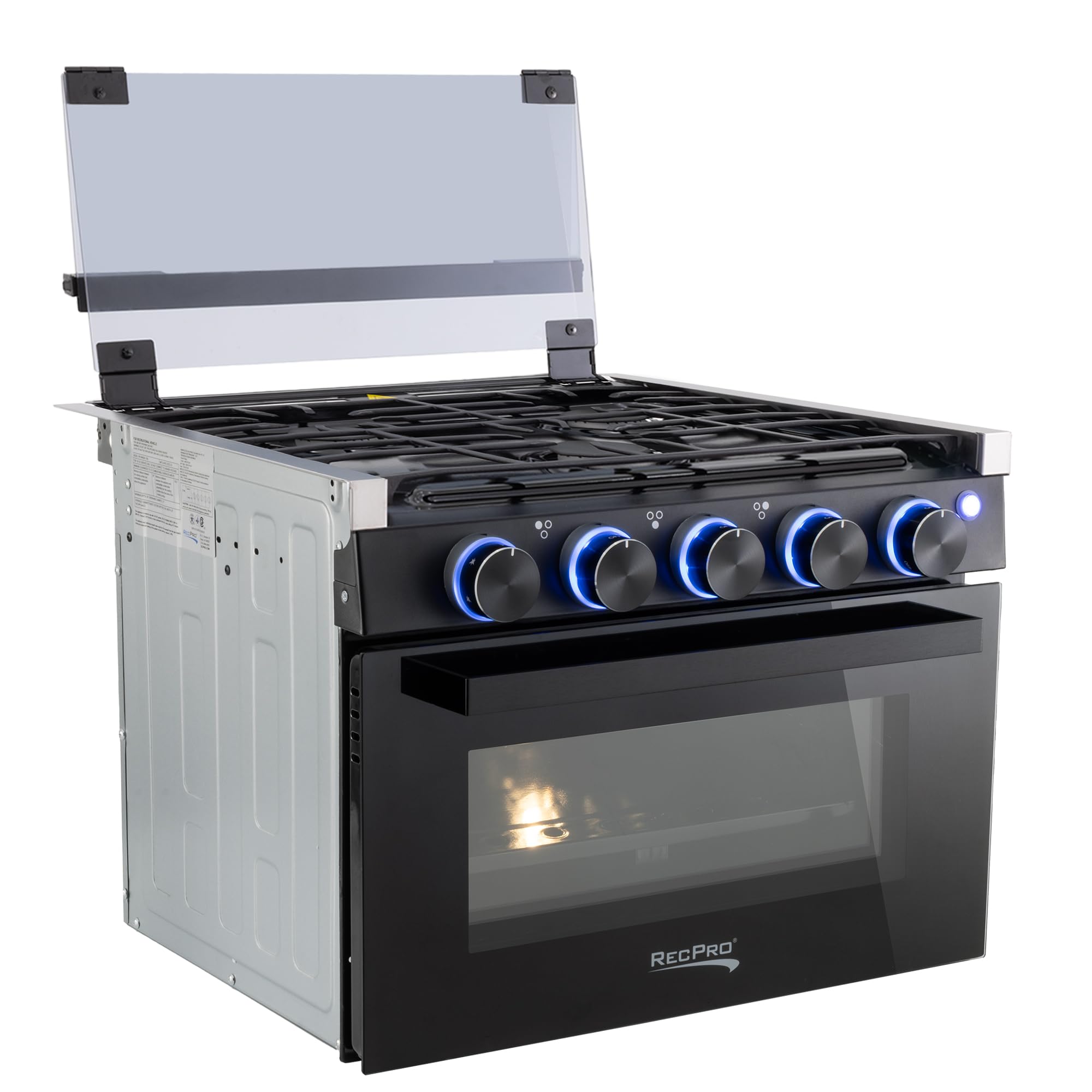 RecPro RV Stove Black Finish - 17