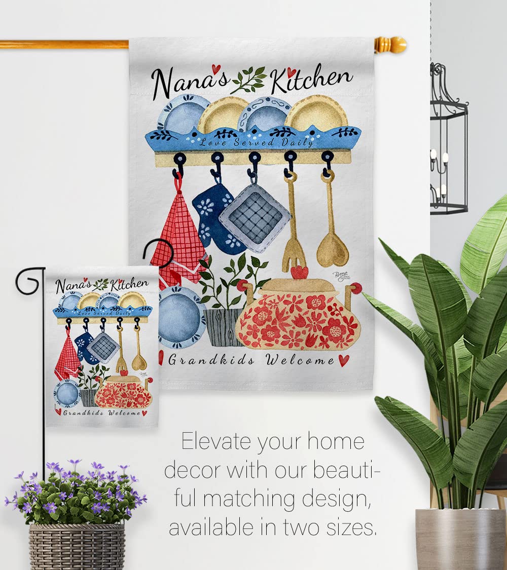 Breeze Decor Kitchen Garden Flag for Family & Grandparents - House Decoration & Gift
