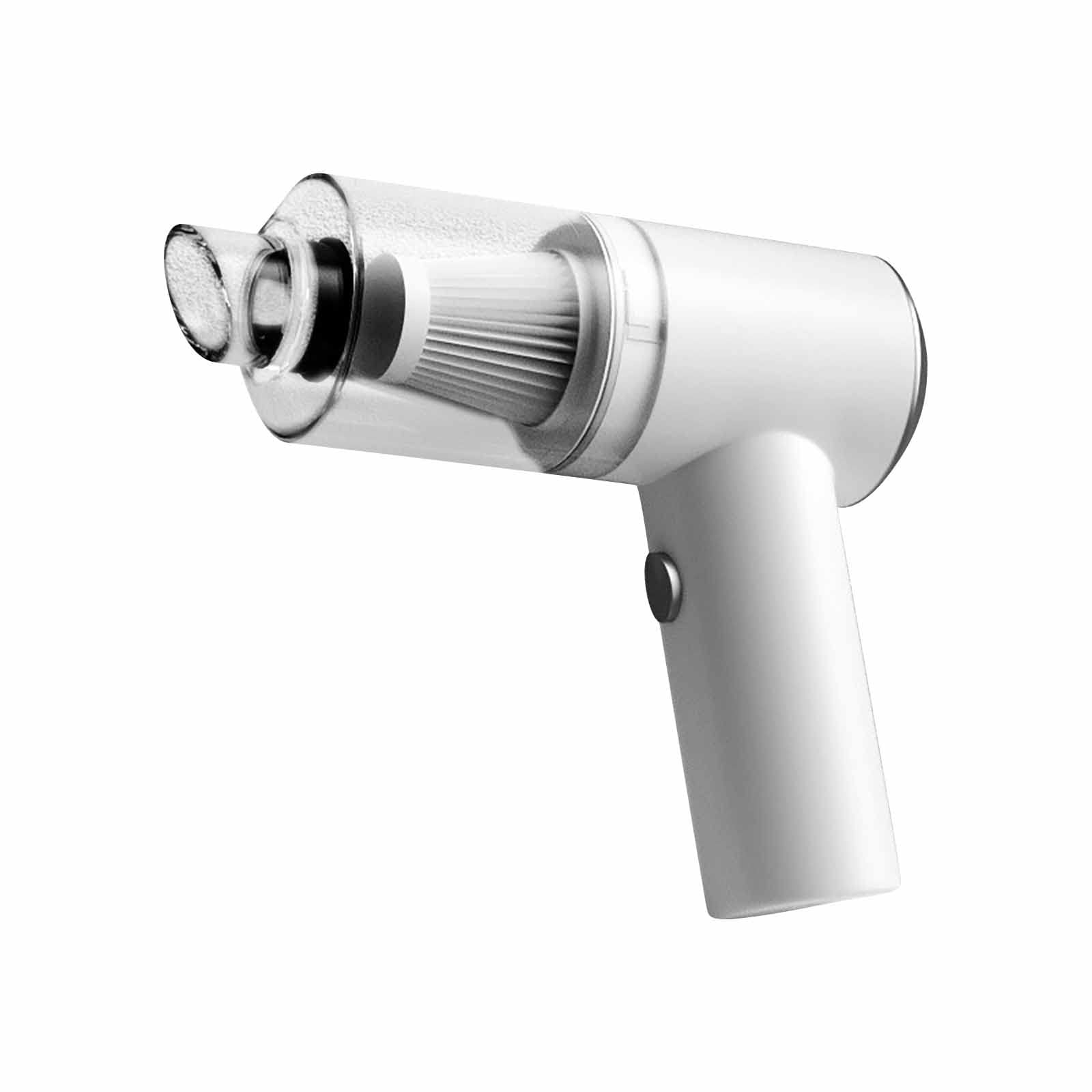 Cordless Handheld Car Vacuum Cleaner - Wet & Dry for Home & Car (White)