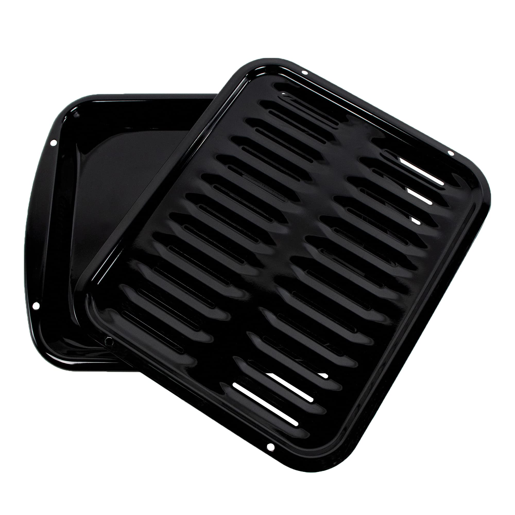 Certified 2-Piece Broiler Pan Set - Porcelain-on-Steel 16.5
