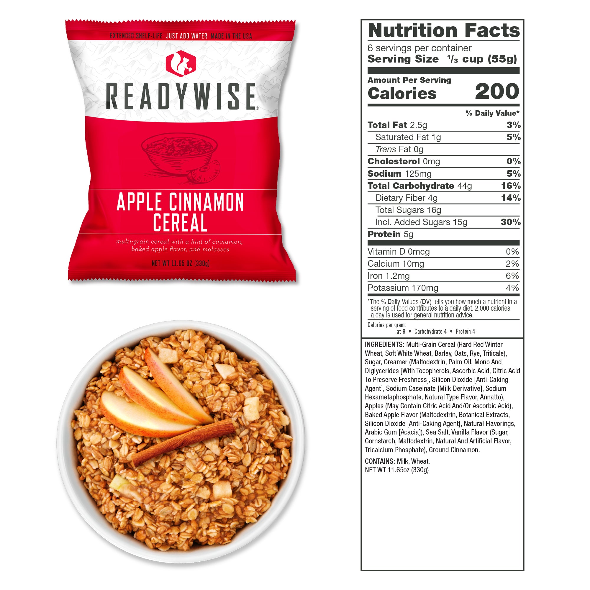 ReadyWise 4320 Servings Emergency Survival Food Kit - 25-Year Shelf Life Freeze-Dried Meals for Camping, Hiking & Disaster Preparedness