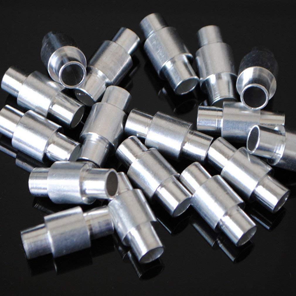 8-Pack Aluminum Skateboard Spacers for 6mm Axles - Silver | Perfect for Longboard, Skateboard & Scooter Wheel Maintenance