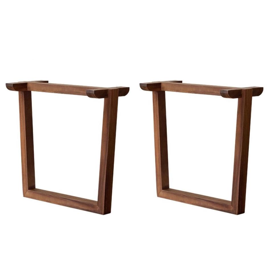 29.5x11.8x27.5 inch / 75x30x70 cm / Walnut Color / South American walnut circular legs