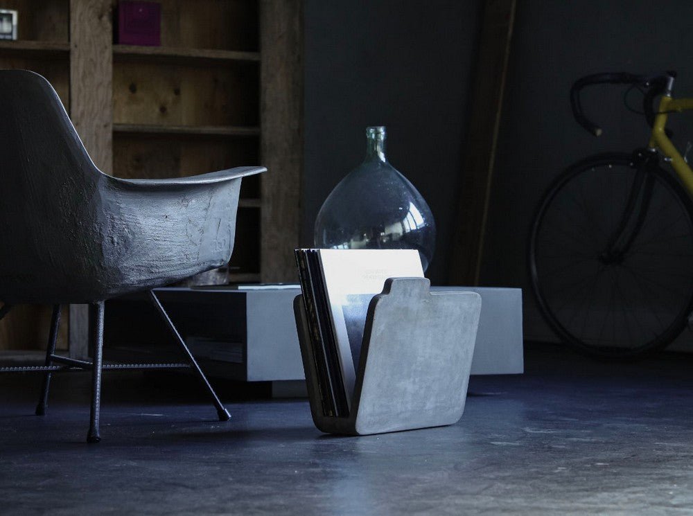 Stylish Doc Magazine Rack by Lyon Beton - Modern Home & Office Organizer for Books, Newspapers & Magazines - Perfect for Living Rooms, Waiting Areas & Workspaces