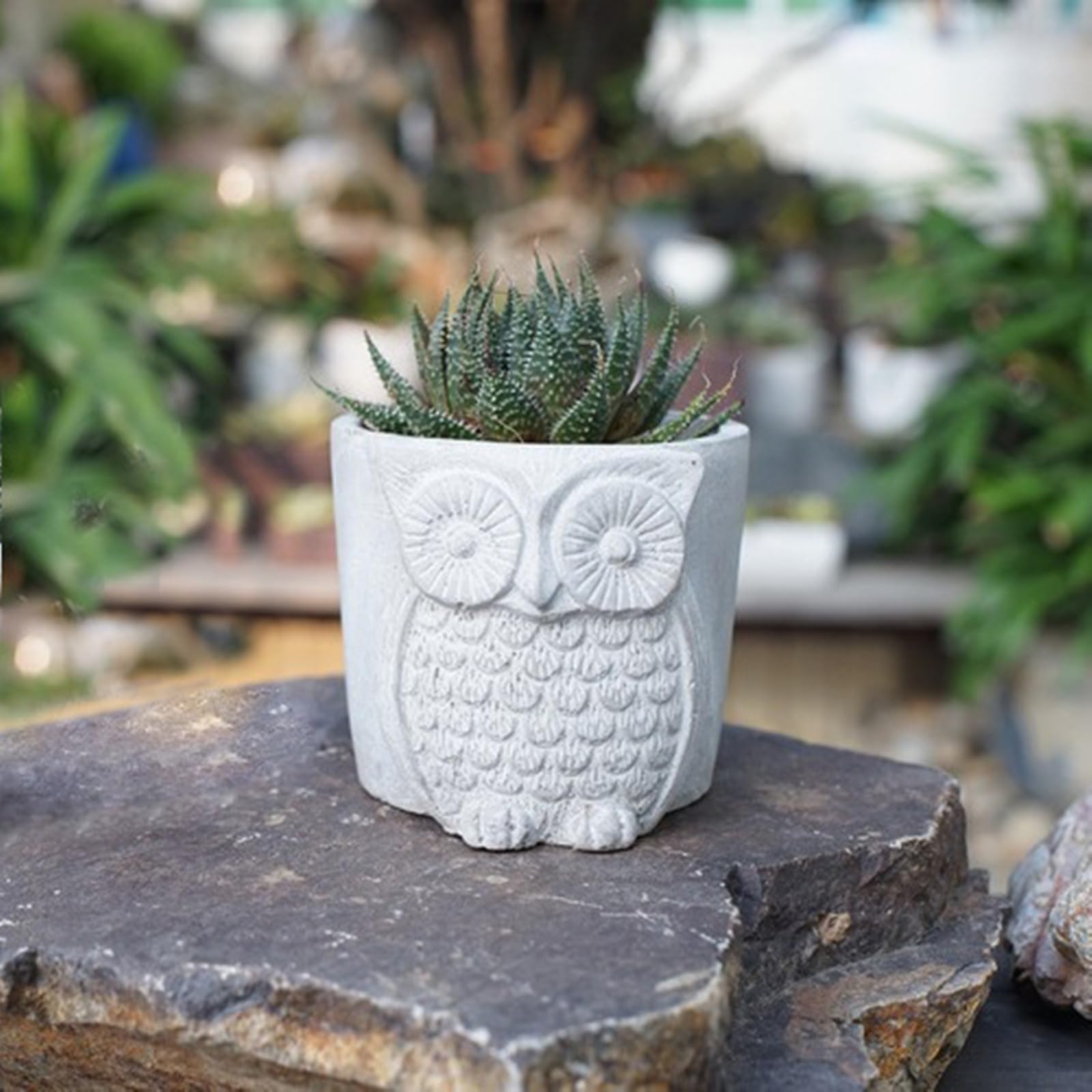 Owl Silicone Concrete Flower Pot Molds - Large Succulent Planter Cement Clay Molds for DIY Handmade Home Garden Decor - Perfect for Indoor Plants, Outdoor Decor, and Creative Crafting Projects