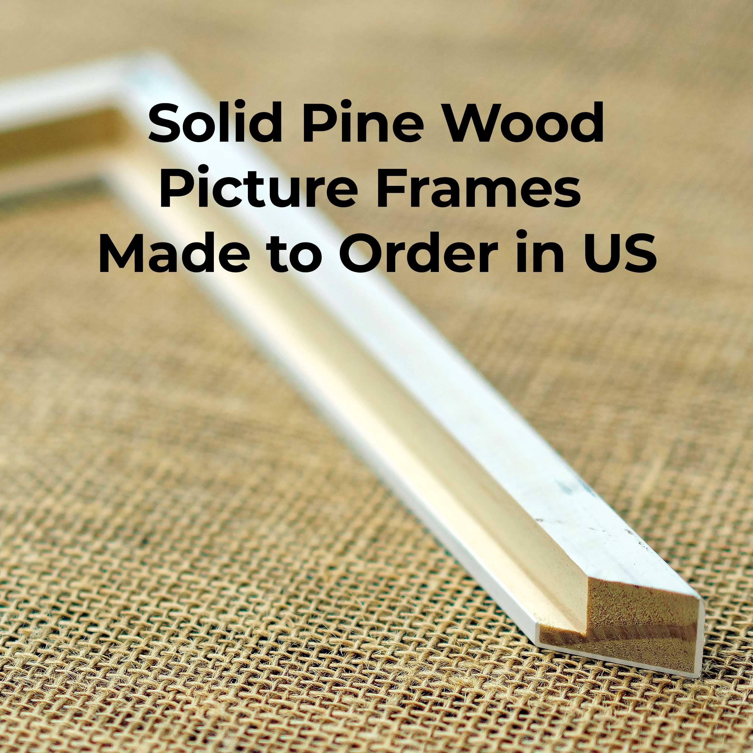 24x36 White Real Wood Picture Frame - 0.75