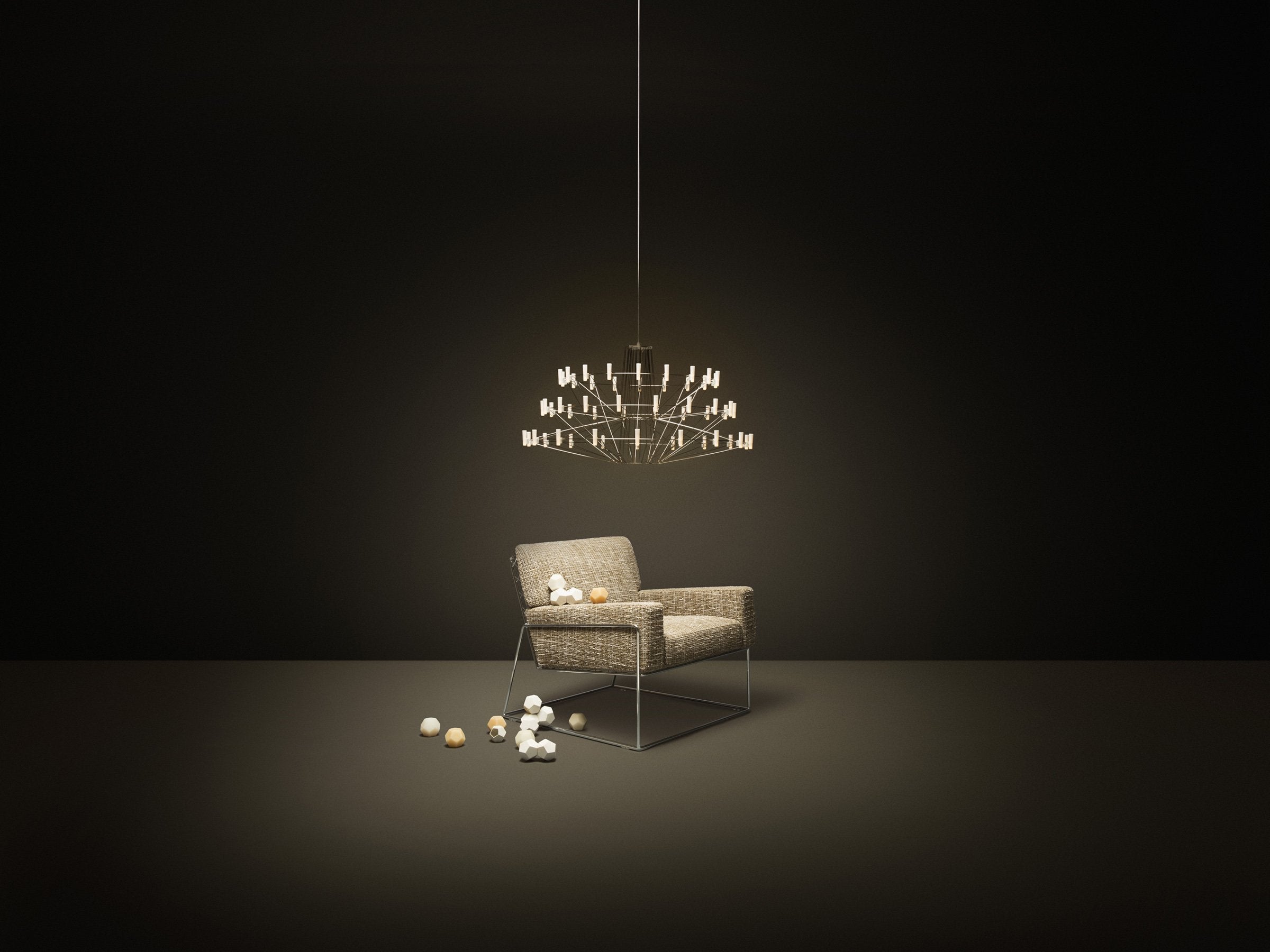 Coppelia Suspended Lamp - Modern Hanging Light Fixture for Living Room, Bedroom & Dining Room | Elegant Ceiling Lighting for Home Decor