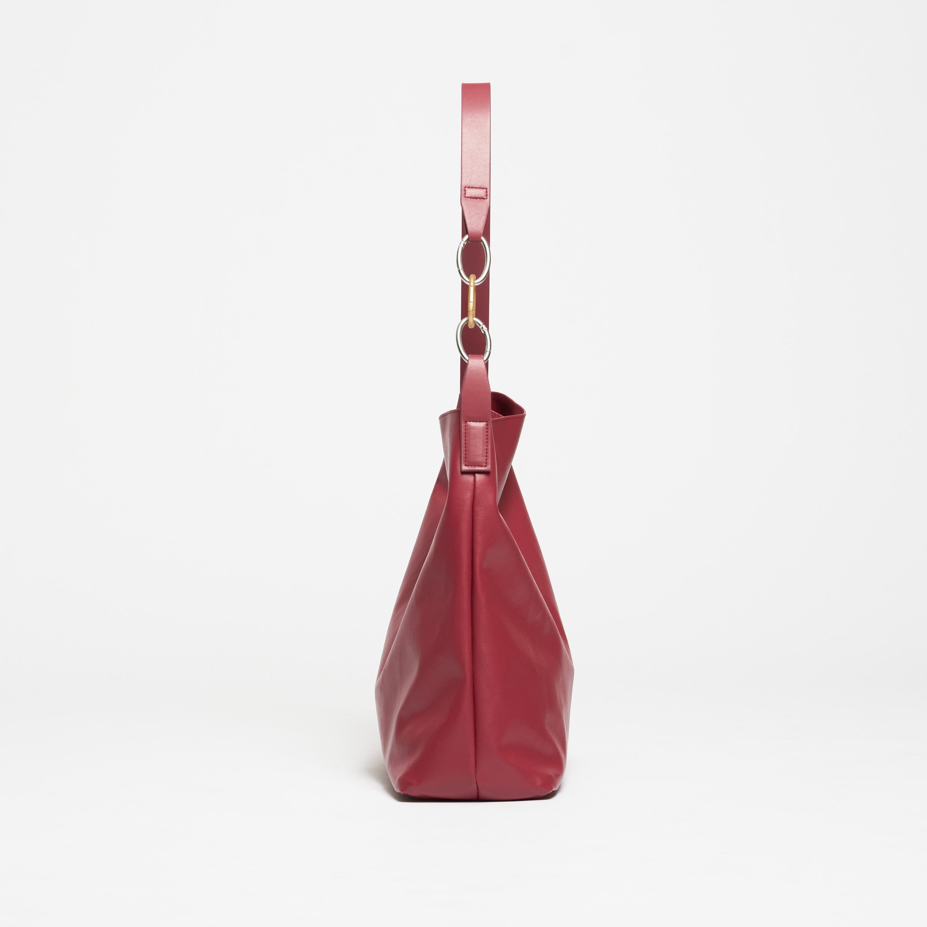 Oleatex Vegan Olive Leather Tote Bag - Cherry Red | Eco-Friendly, Durable & Stylish Handbag for Work, Travel & Everyday Use