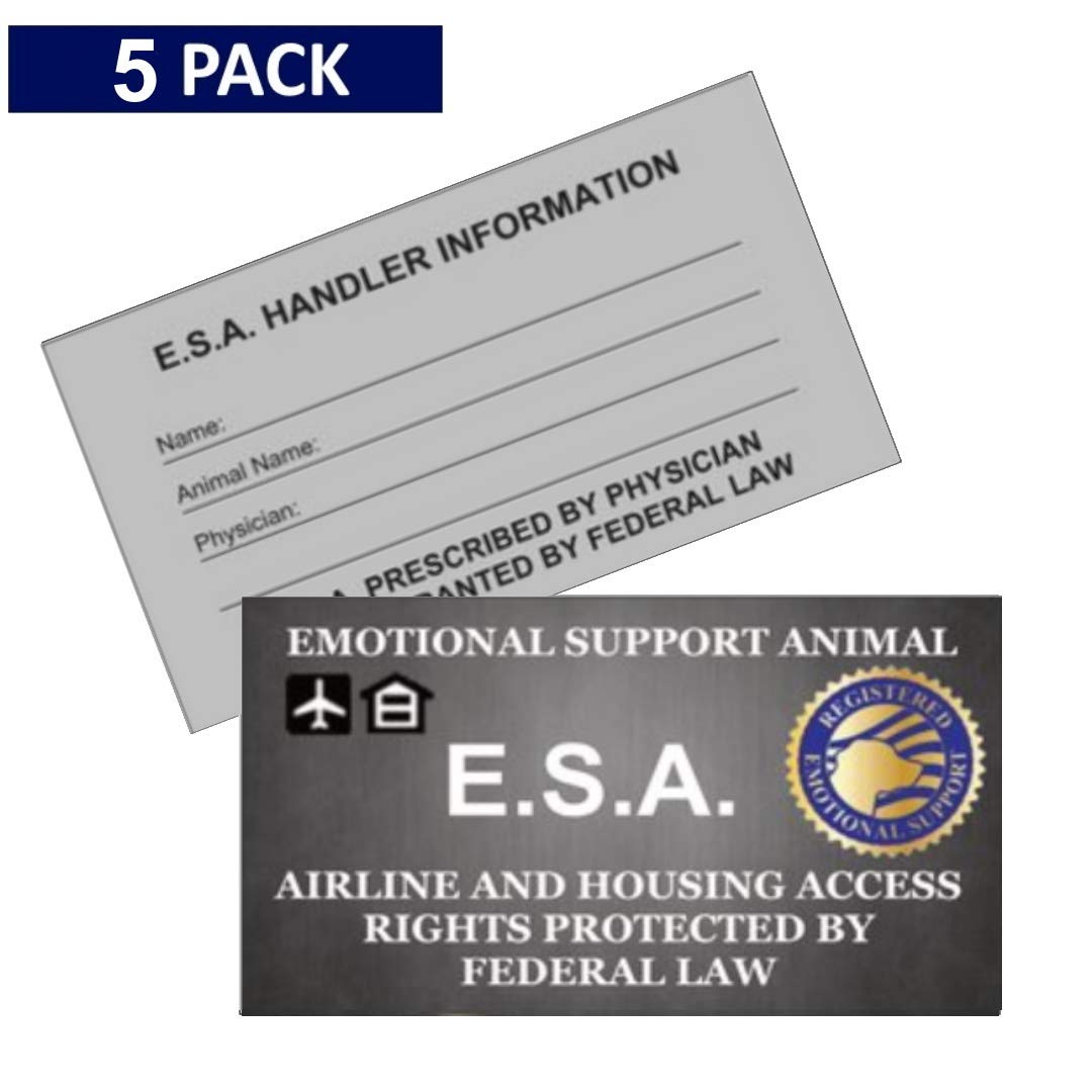 Premium Emotional Support Dog Vest for Small Dogs - ESA Approved with 5 Federal Law Handout Cards (X-Small: 16-23