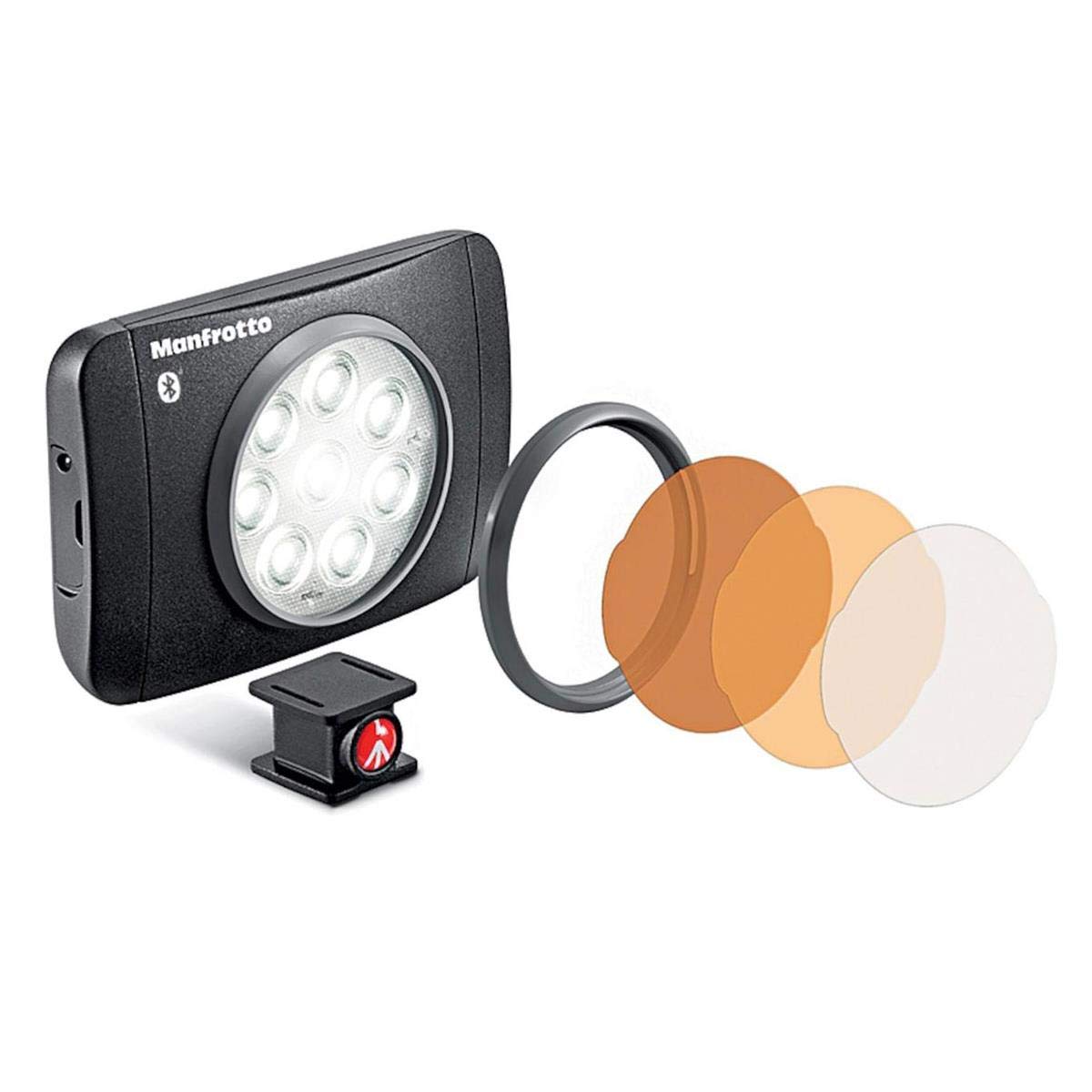 Manfrotto Lumimuse 8 On-Camera LED Light with Bluetooth - Professional Video Lighting for YouTube, Vlogging, Photography & Live Streaming