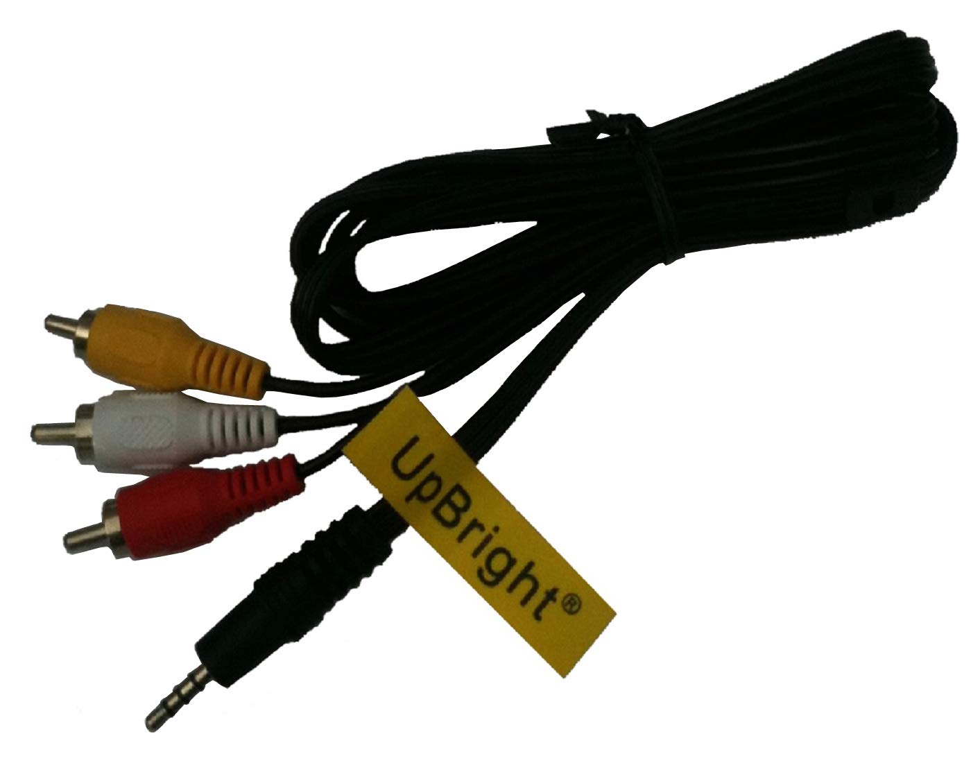 UPBRIGHT AV to 3RCA Audio Video Cable for Samsung Camcorder SC-A20 SC-D27 SC-A25 SC-D29 SC-A33 SC-W61 SC-W62 SC-W71 SC-D75 SC-D77 SC-D80 SC-D107 SC-M51 SC-M52 SC-M53 SC-M102 SC-DX200 SMX-F40RN - Connect Camcorder to TV, Home Theater & Audio Systems