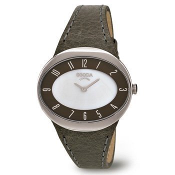 3165-15 Women's Titanium Boccia Watch with Oval Face - Elegant & Lightweight for Everyday Wear, Office, and Special Occasions