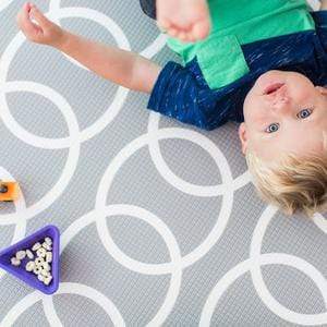 Lollaland Baby Play Mat - Non-Toxic Foam Floor Mat for Crawling & Playtime, Grey - Perfect for Nursery, Playroom & Daycare